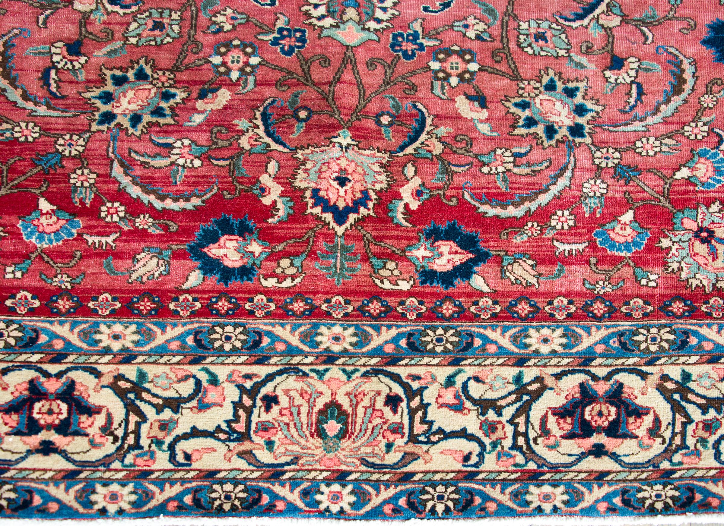 Wool Early 20th Century Persian Khoy Rug For Sale
