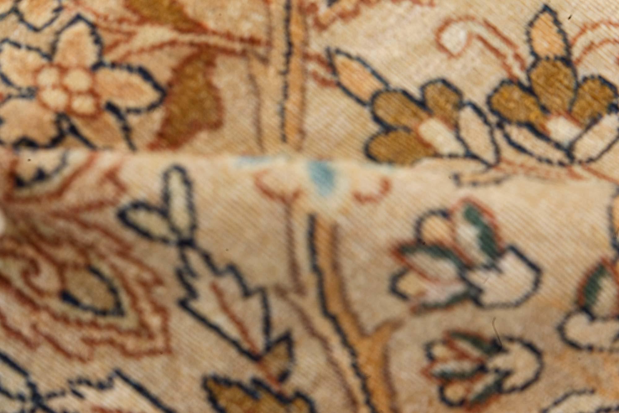 Early 20th century Persian Kirman botanic handmade wool rug
Size: 9'7