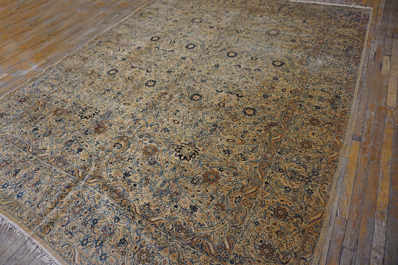 Hand-Knotted Early 20th Century Persian Kirman Carpet ( 9' x 11'9