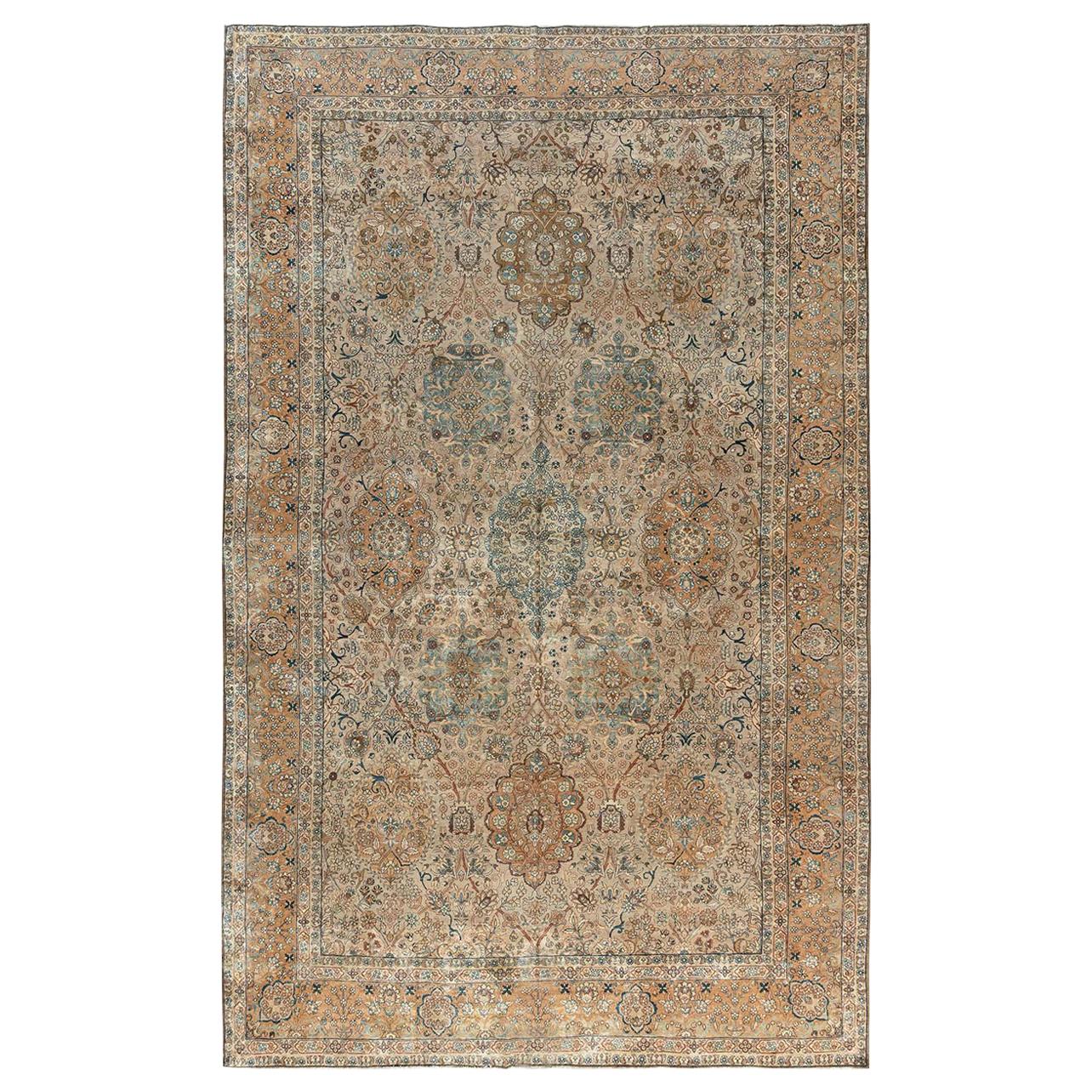 Persischer Kirman-botanischer Teppich des frühen 20. Jahrhunderts im Angebot