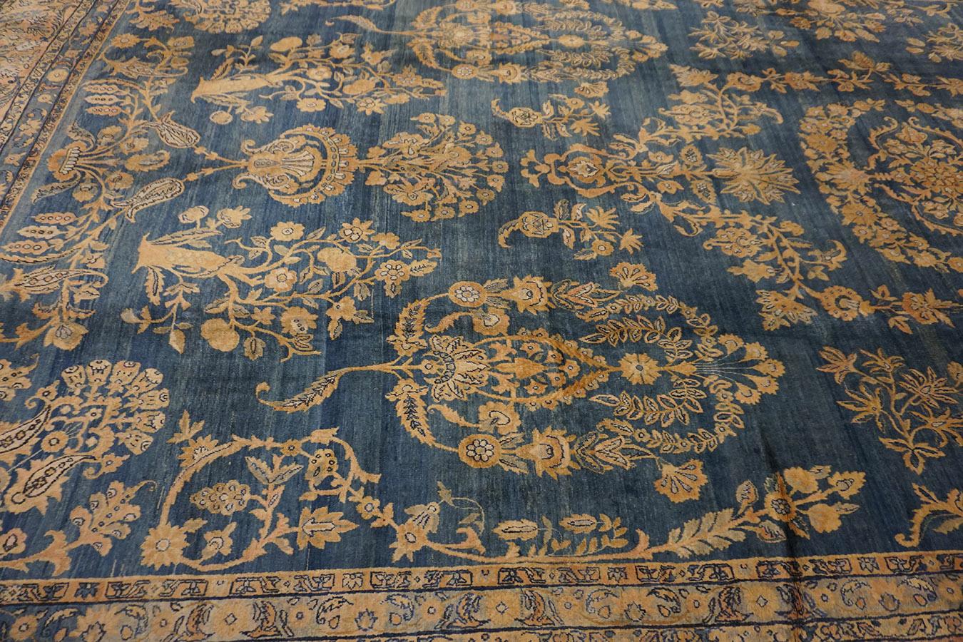Early 20th Century Persian Kirman Lavar Carpet ( 9'9