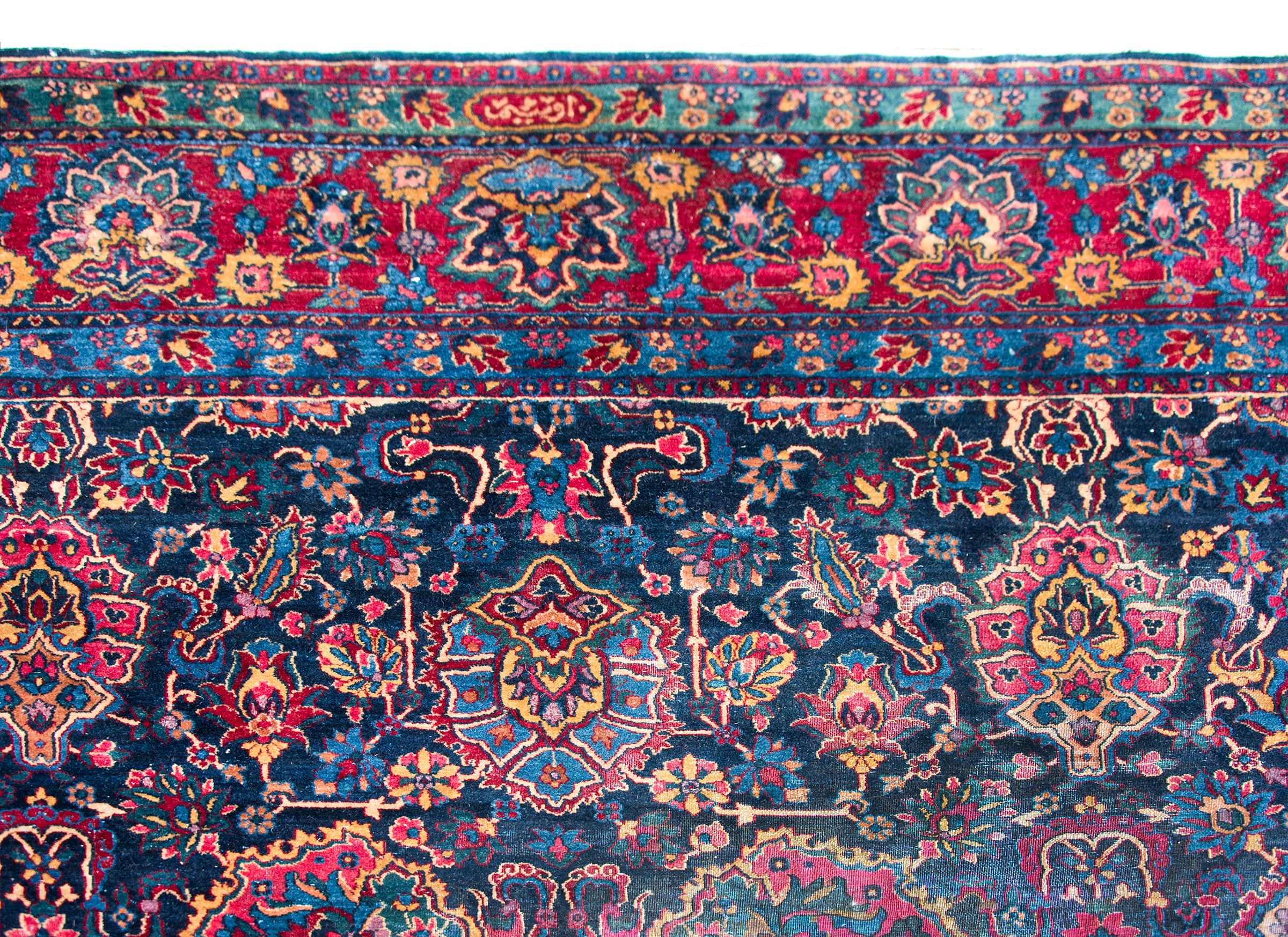 Early 20th Century Persian Kirman Rug For Sale 5