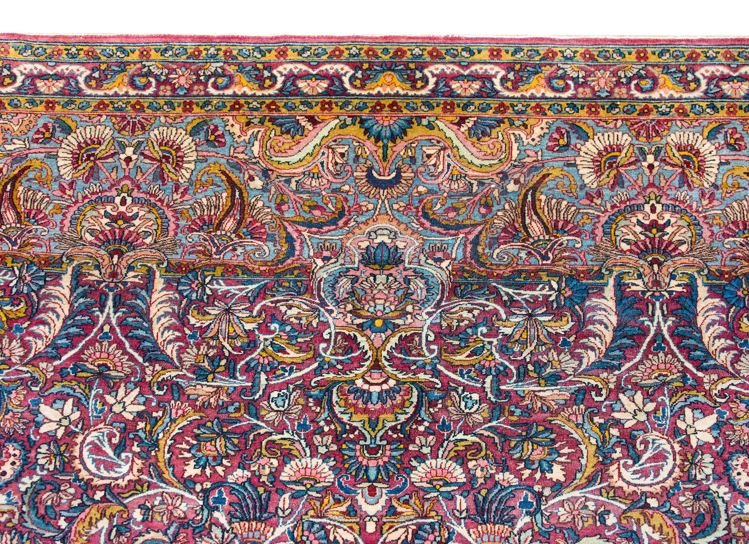 Alfombra persa Kirman de principios del siglo XX en venta 4