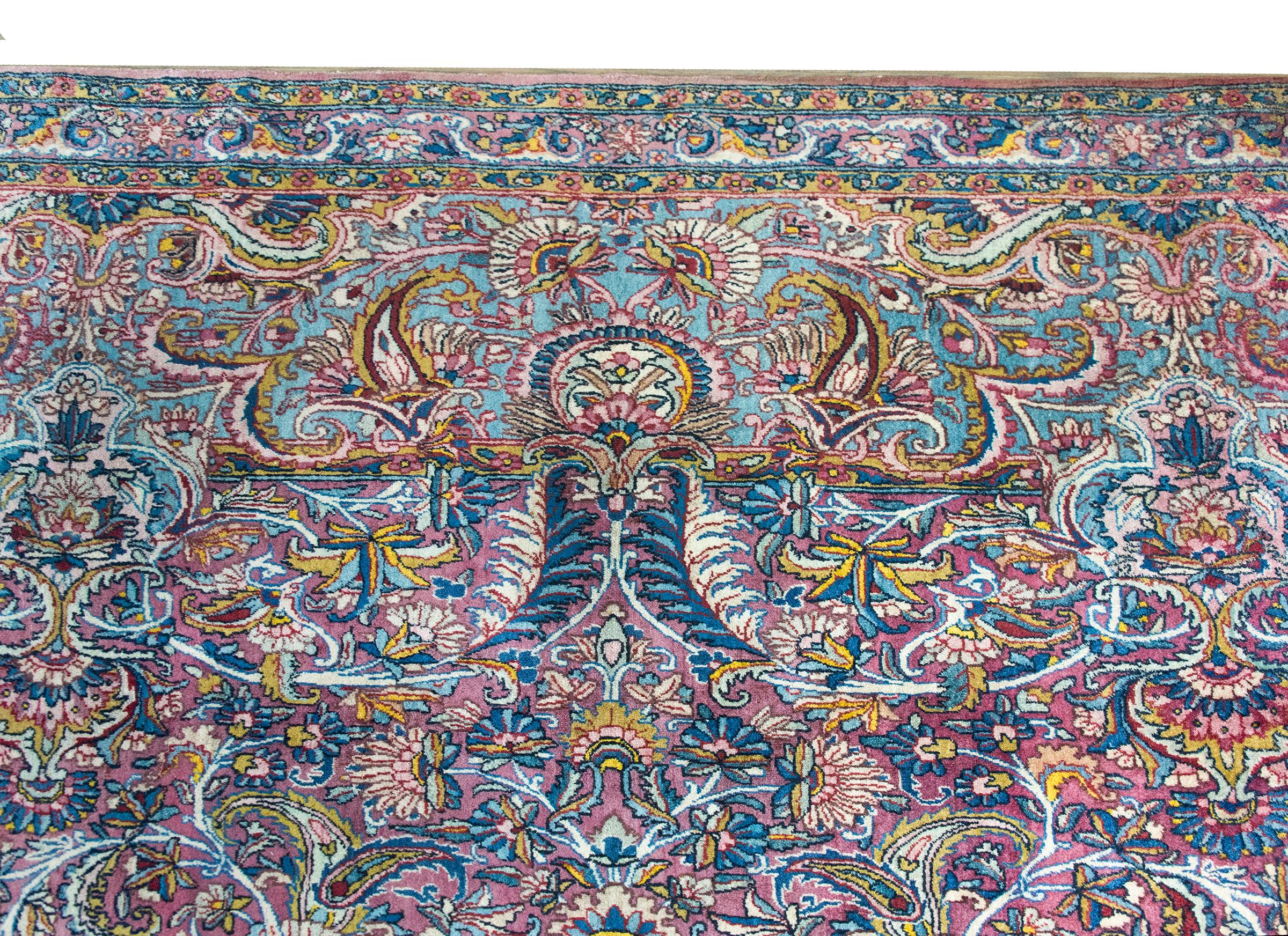 Alfombra persa Kirman de principios del siglo XX en venta 6