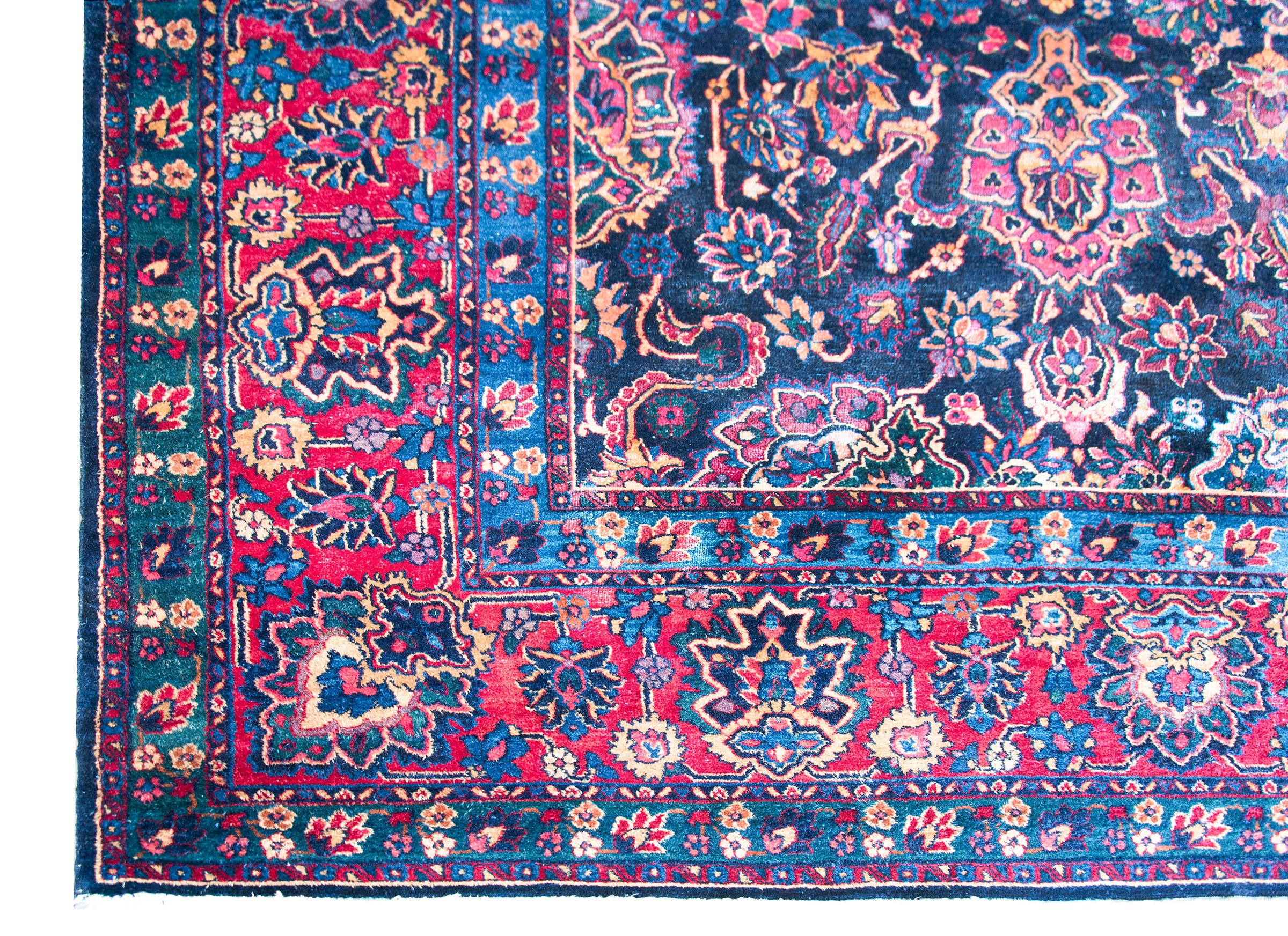 Early 20th Century Persian Kirman Rug For Sale 9