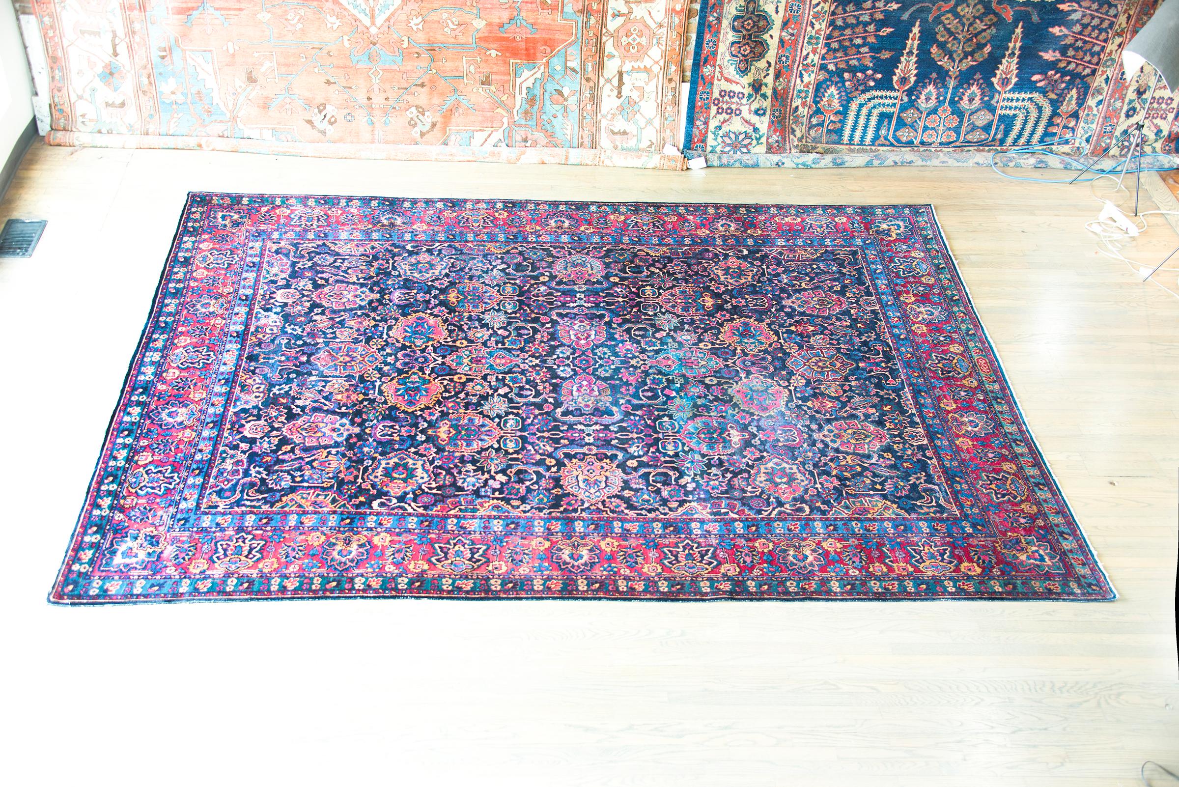 Early 20th Century Persian Kirman Rug For Sale 11