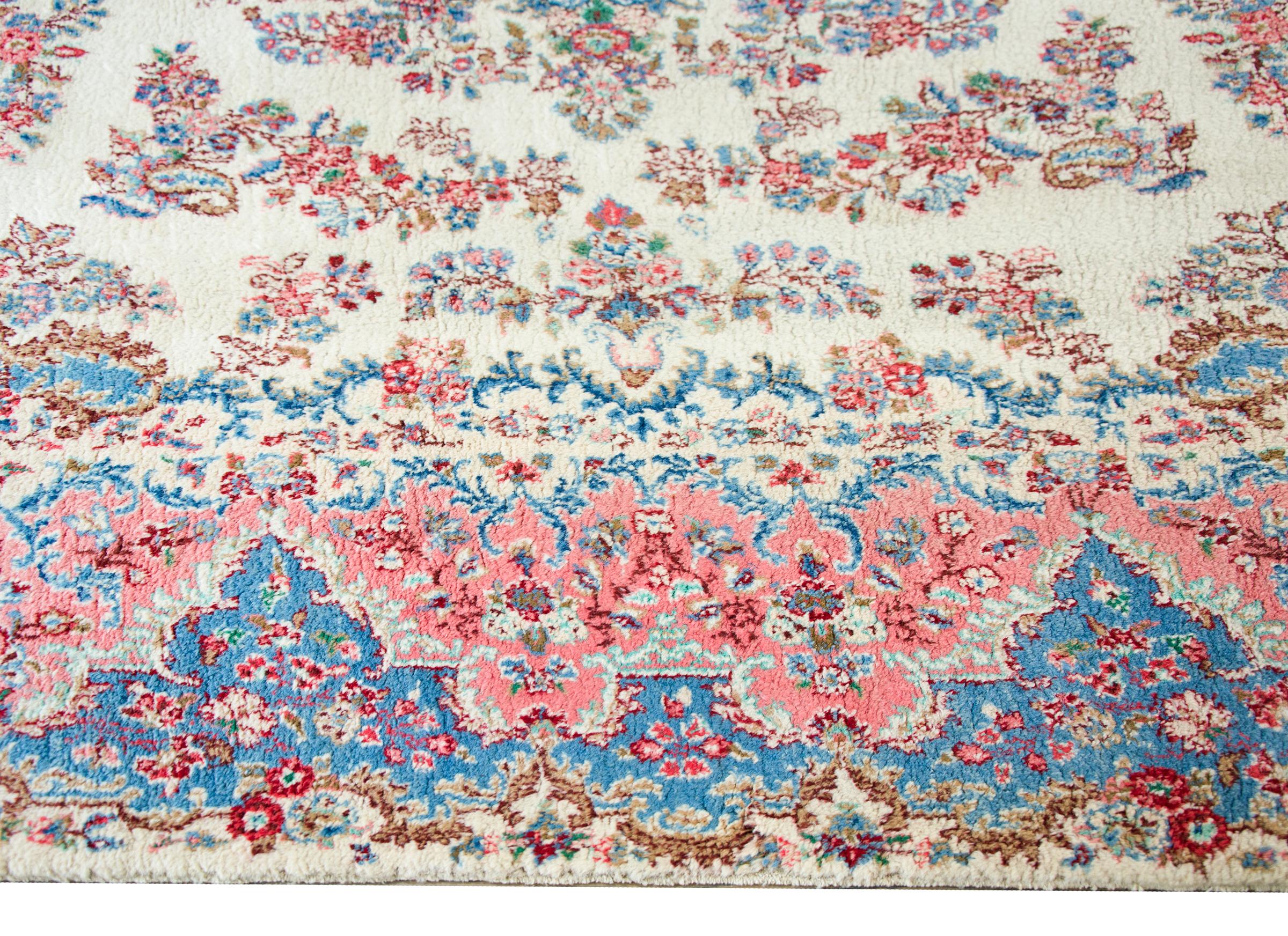 Mid-20th Century Early 20th Century Persian Kirman Rug For Sale