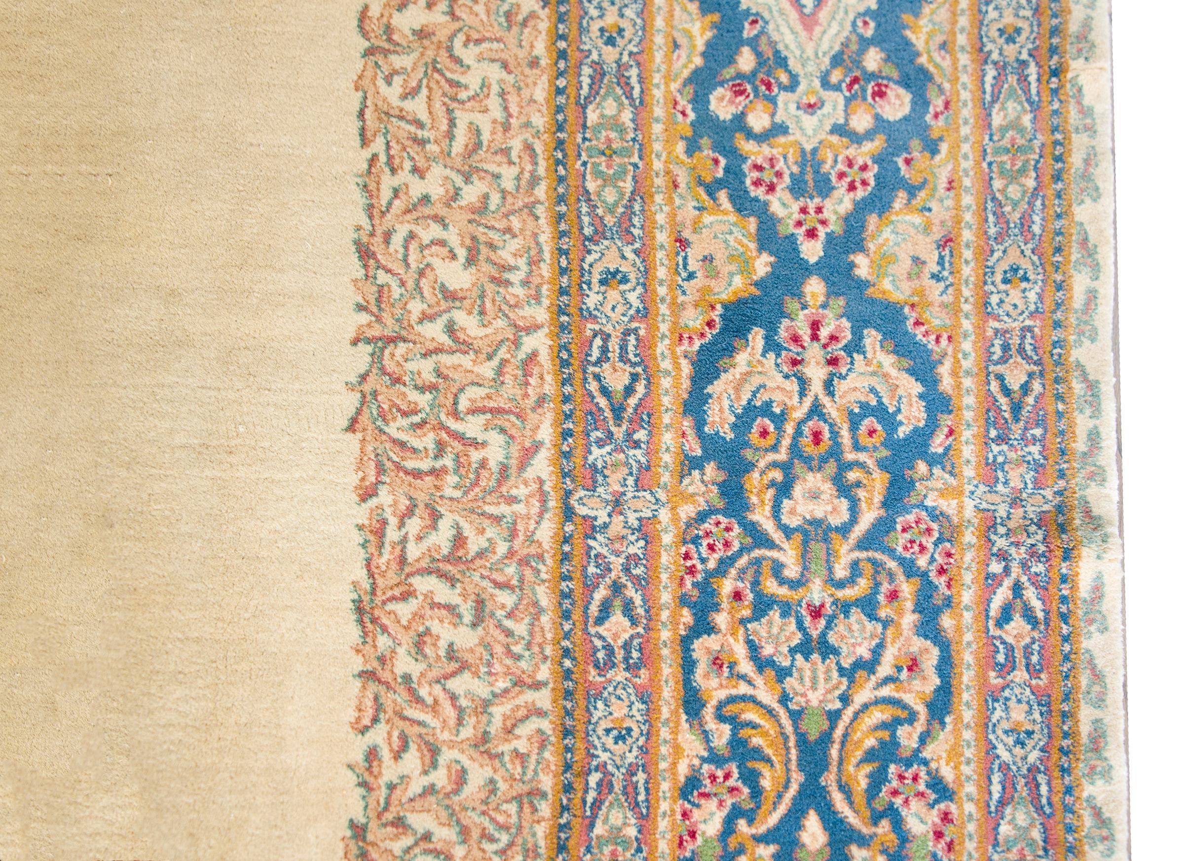 Early 20th Century Persian Kirman Rug For Sale 1