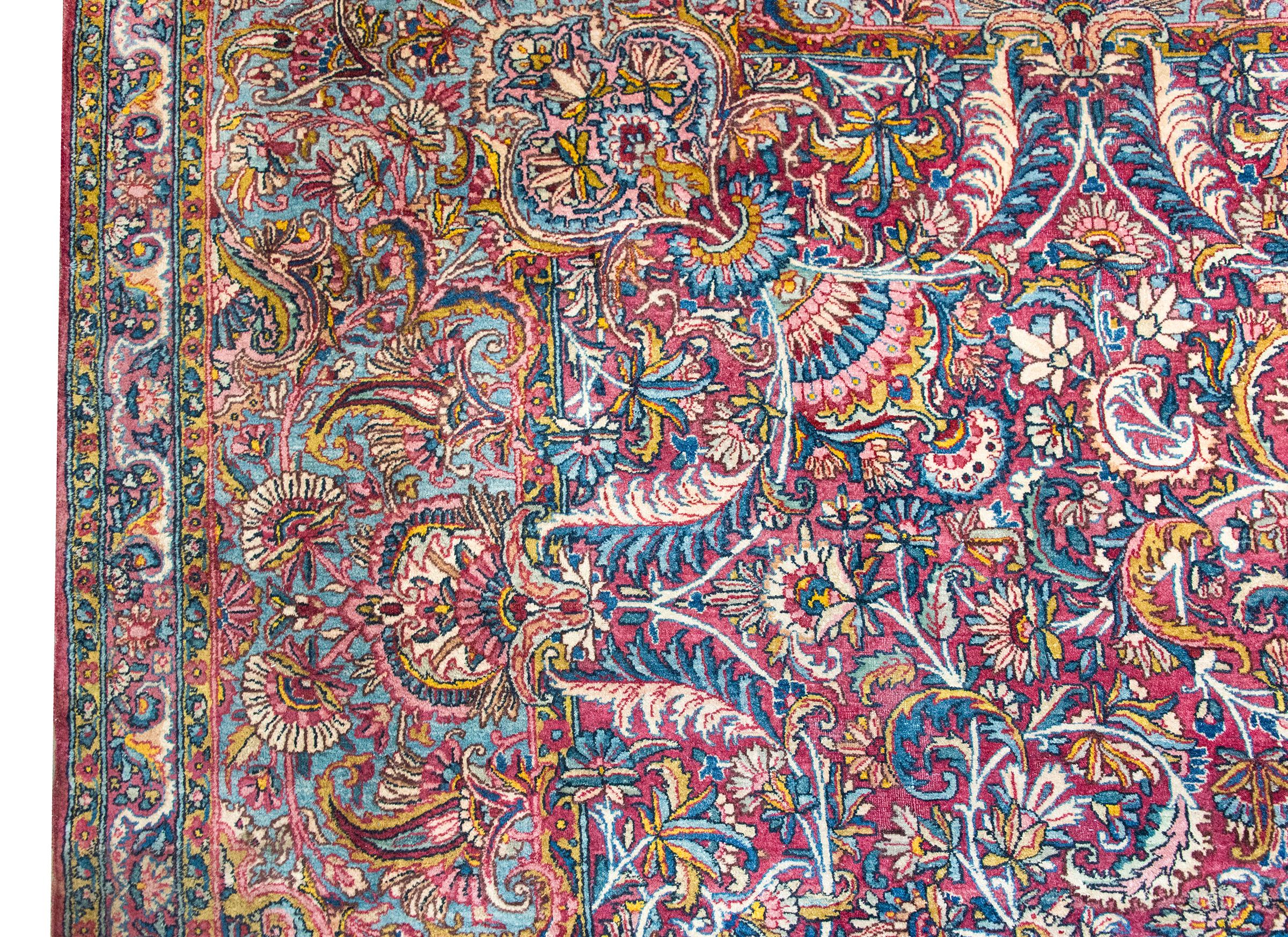 Alfombra persa Kirman de principios del siglo XX Lana en venta