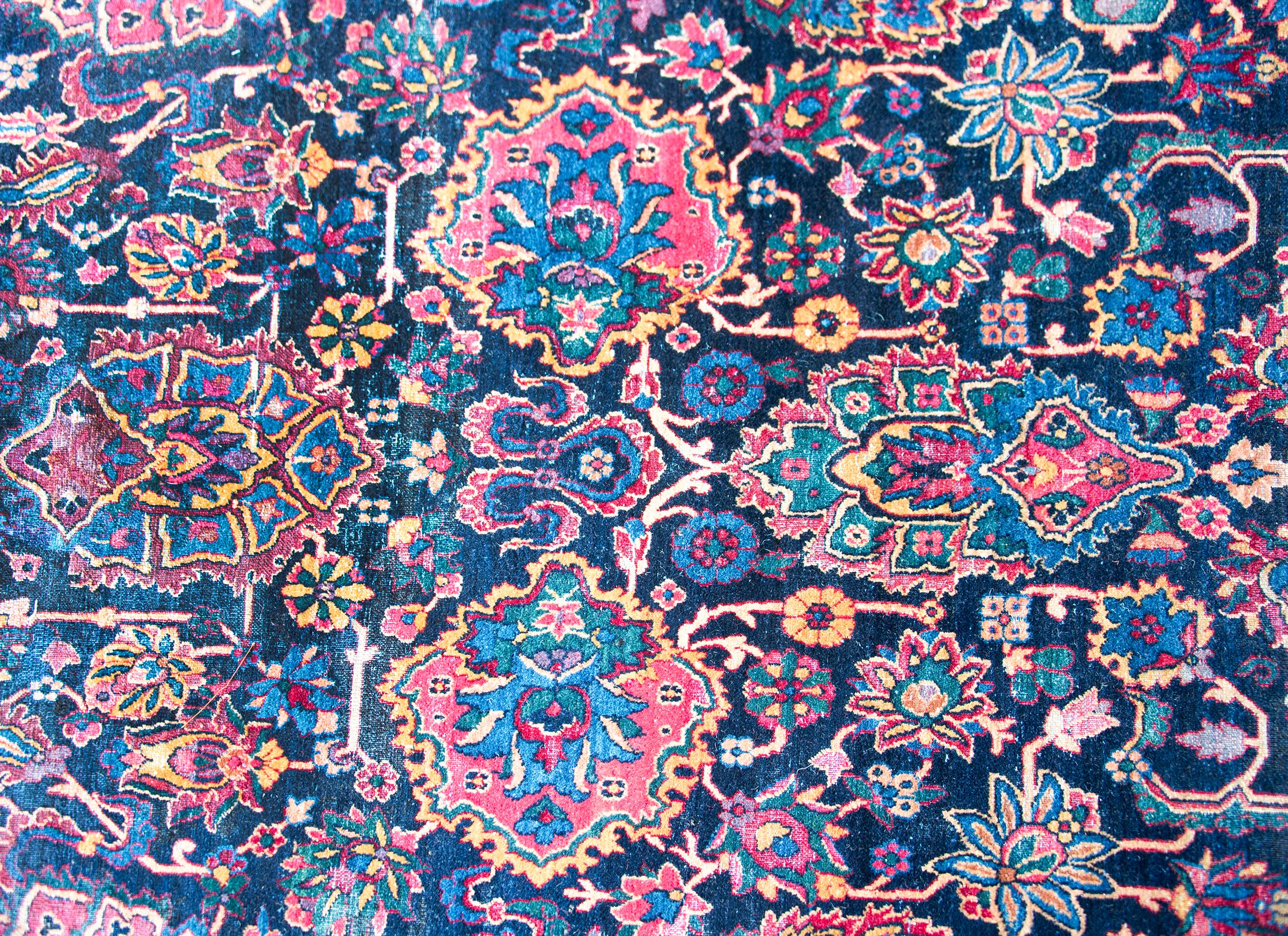 Early 20th Century Persian Kirman Rug For Sale 2