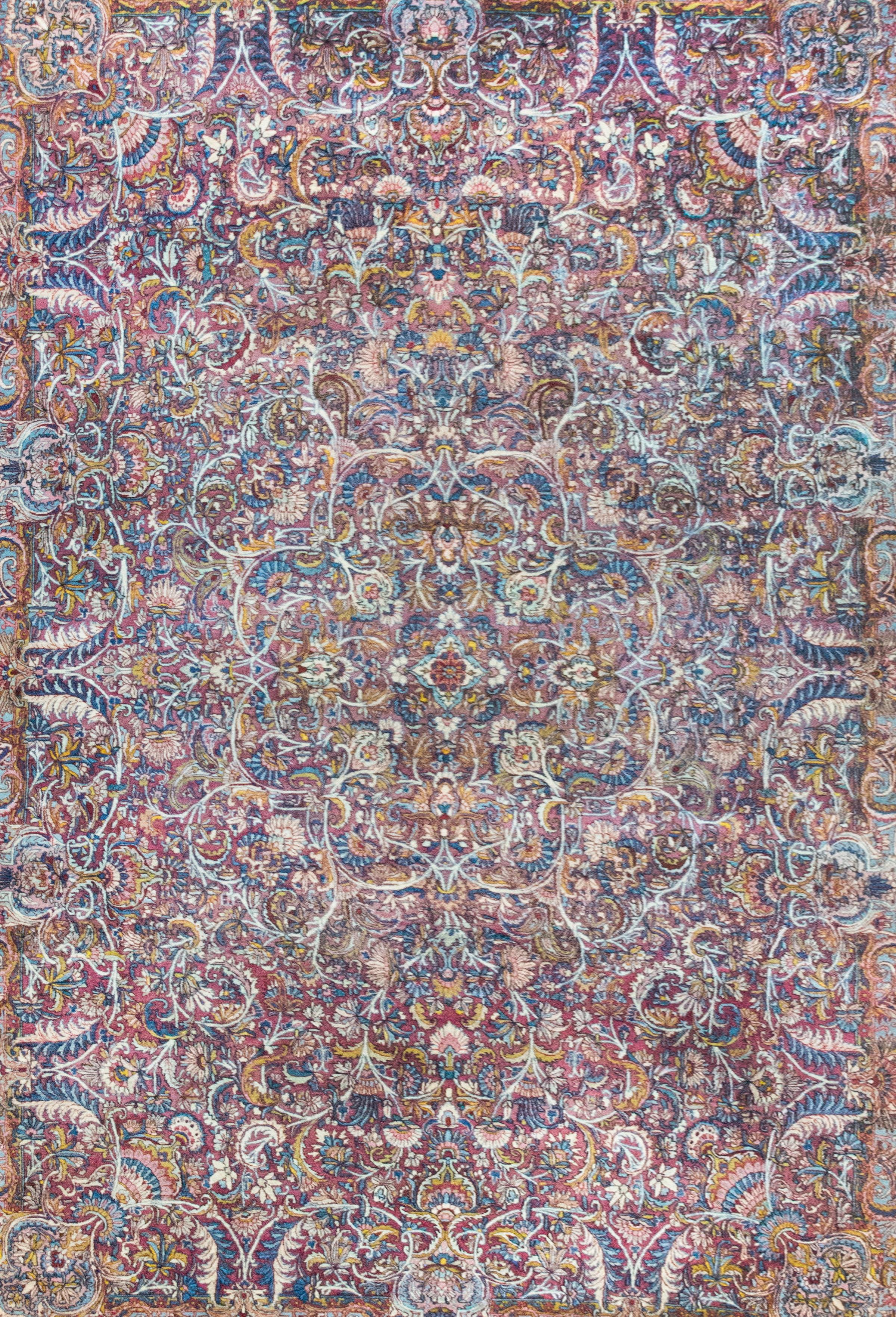 Alfombra persa Kirman de principios del siglo XX en venta 1