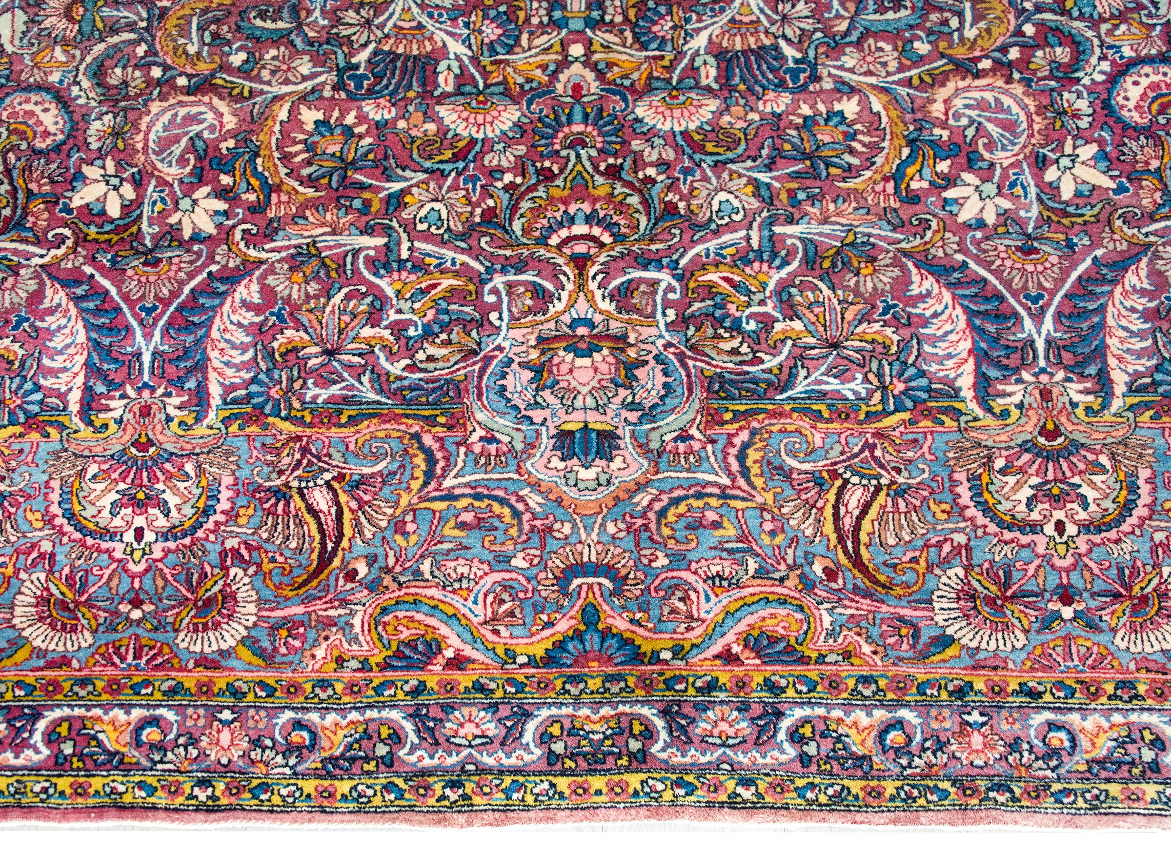 Alfombra persa Kirman de principios del siglo XX en venta 2