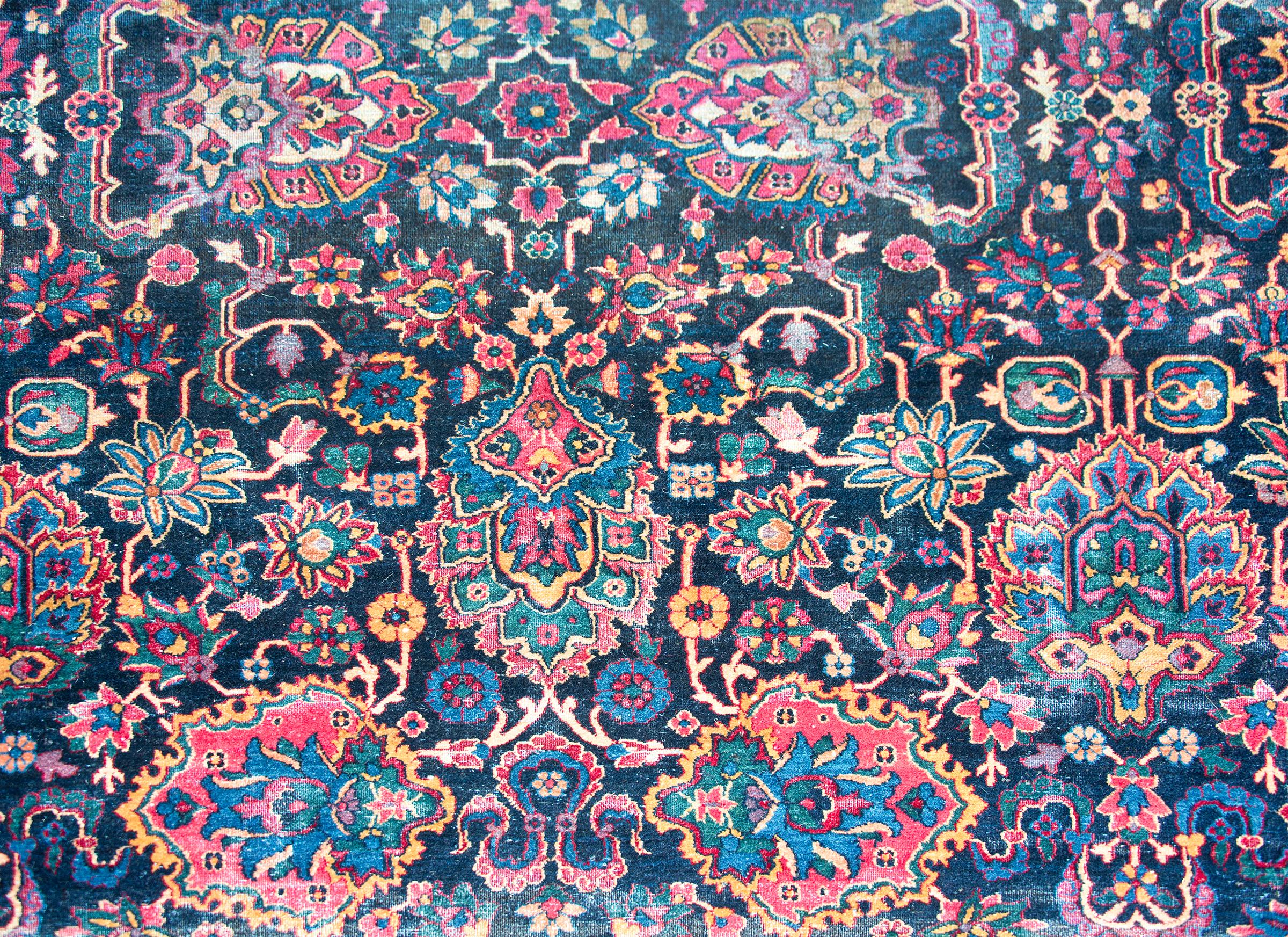 Early 20th Century Persian Kirman Rug For Sale 4