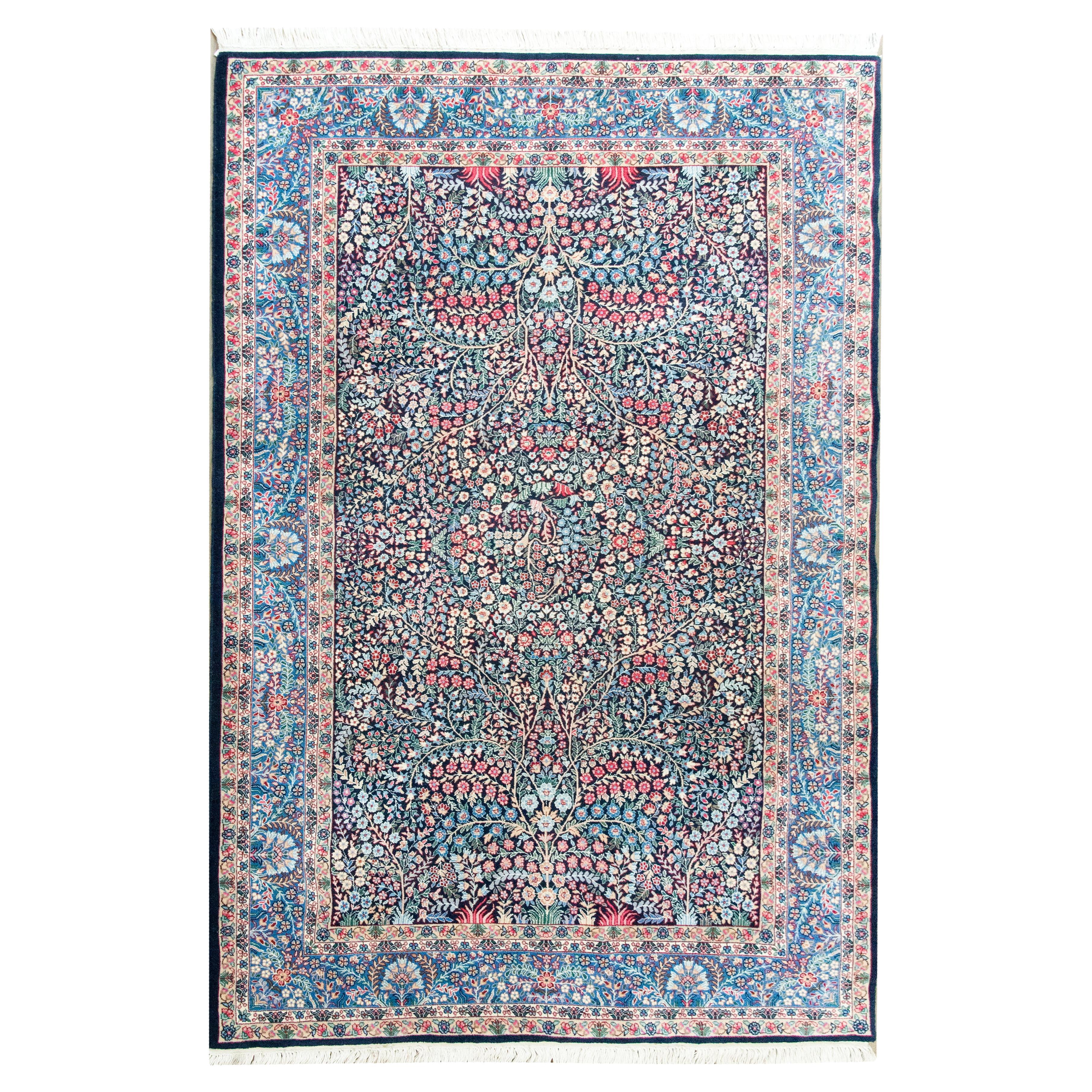 Alfombra persa Kirman de principios del siglo XX