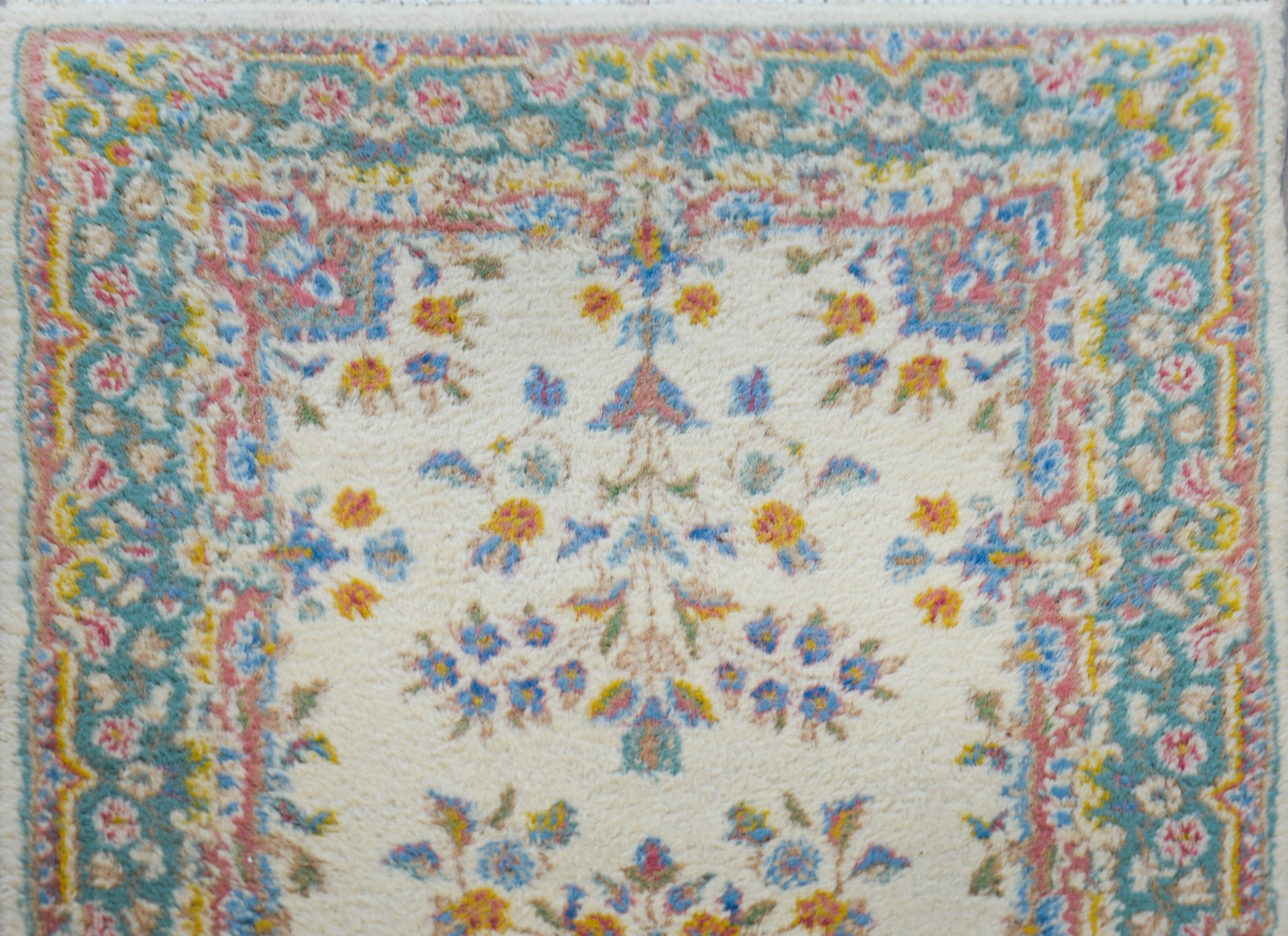 Hand-Knotted Early 20th Century Persian Kirman Runner For Sale