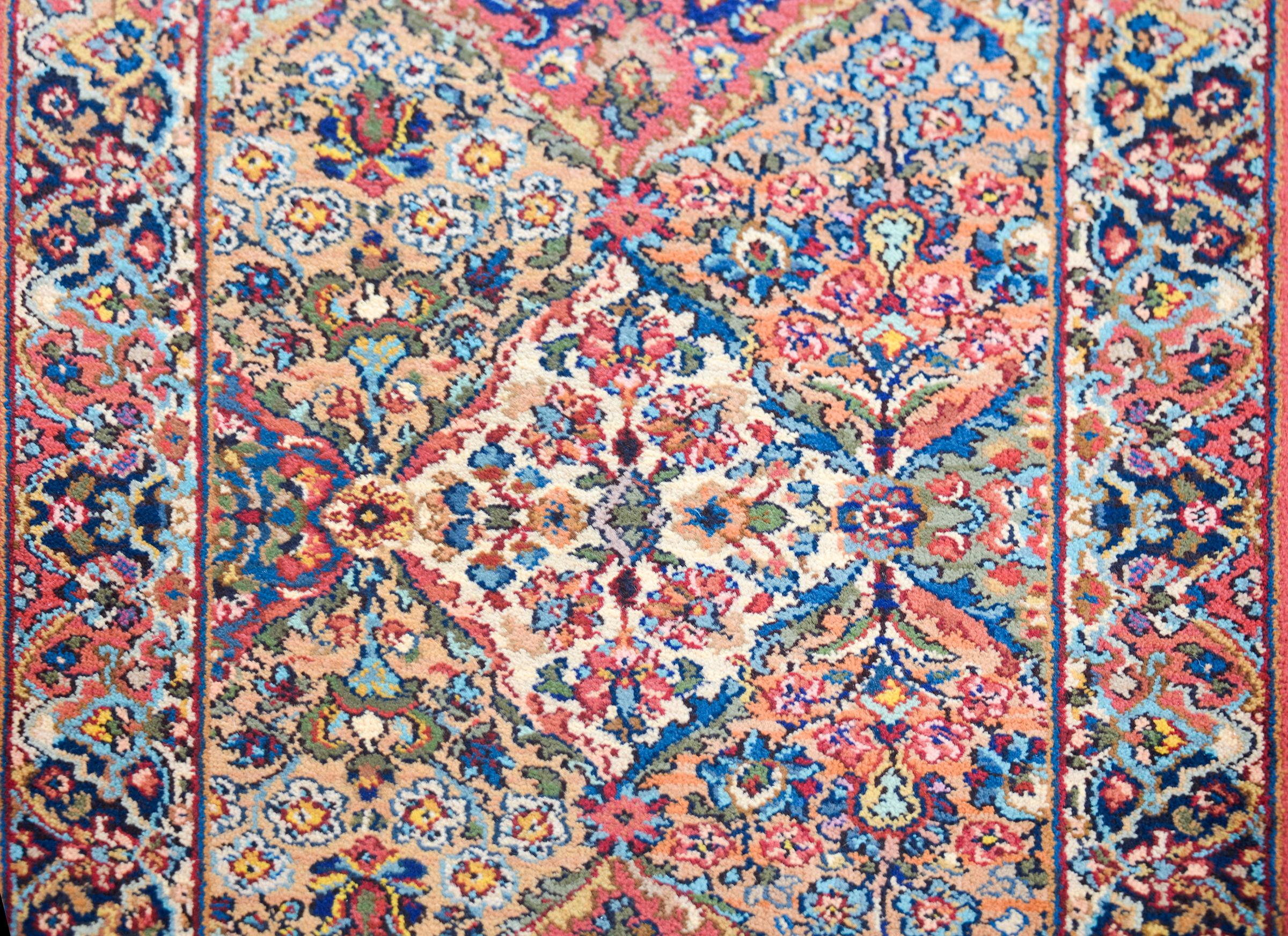 Wool Early 20th Century Persian Kirman Runner For Sale