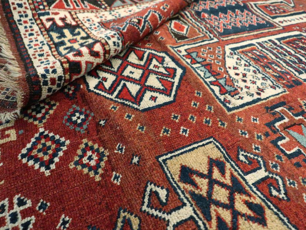 Early 20th Century Persian Kurdish Accent Rug For Sale 1