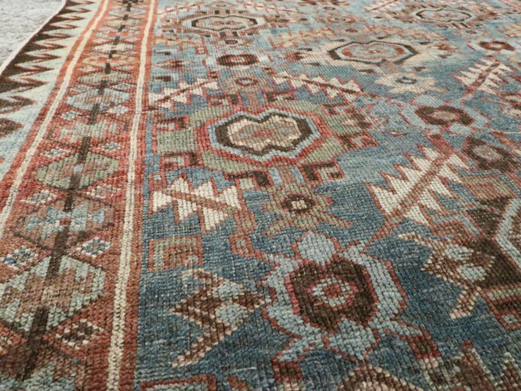 Persischer Kurdischer Bidjar-Akzentteppich des frühen 20. Jahrhunderts (Rustikal) im Angebot