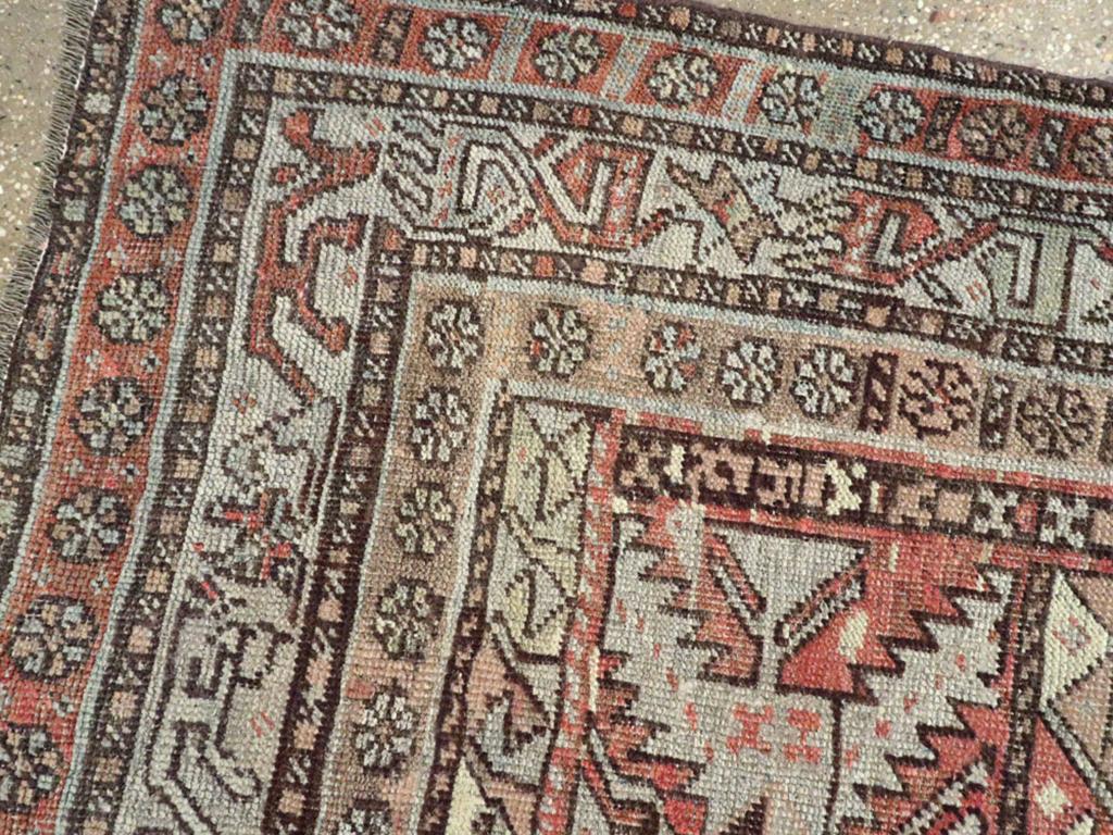Persischer Kurdischer Bidjar-Akzentteppich des frühen 20. Jahrhunderts (Handgeknüpft) im Angebot