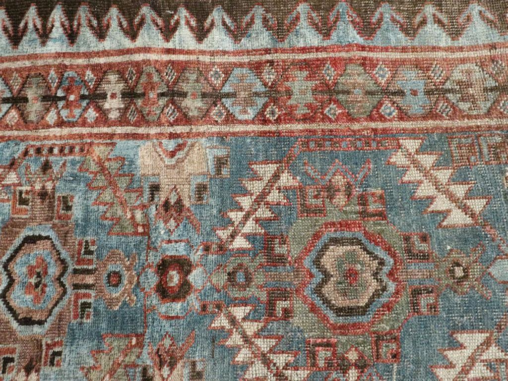 Persischer Kurdischer Bidjar-Akzentteppich des frühen 20. Jahrhunderts (Wolle) im Angebot