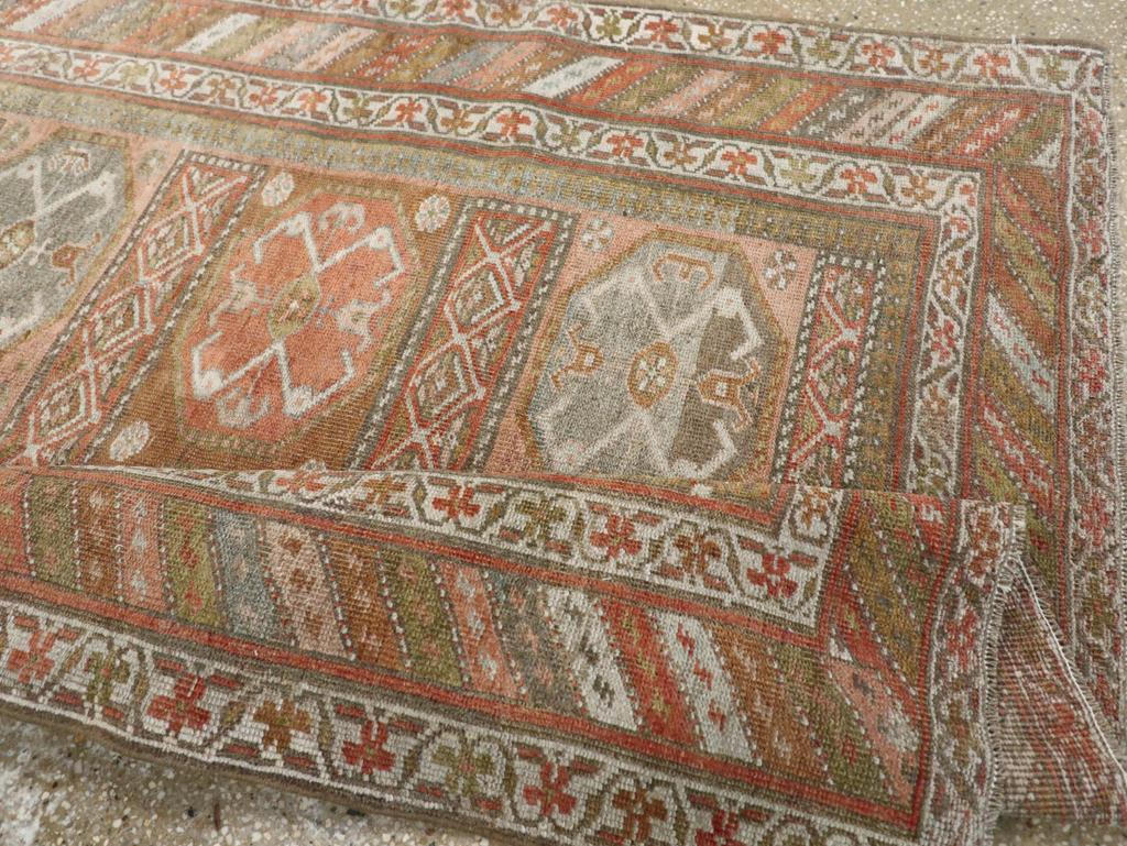 XX secolo Tappeto d'accento curdo persiano Bidjar dei primi del Novecento in vendita