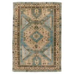 Early 20th Century Persian Kurdish Bidjar Accent Rug