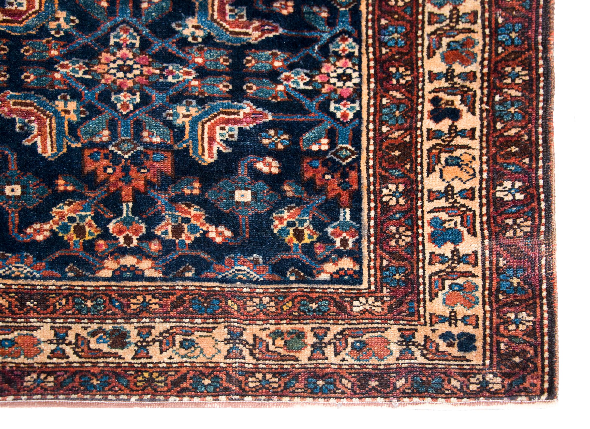 Early 20th Century Persian Kurdish Rug For Sale 6