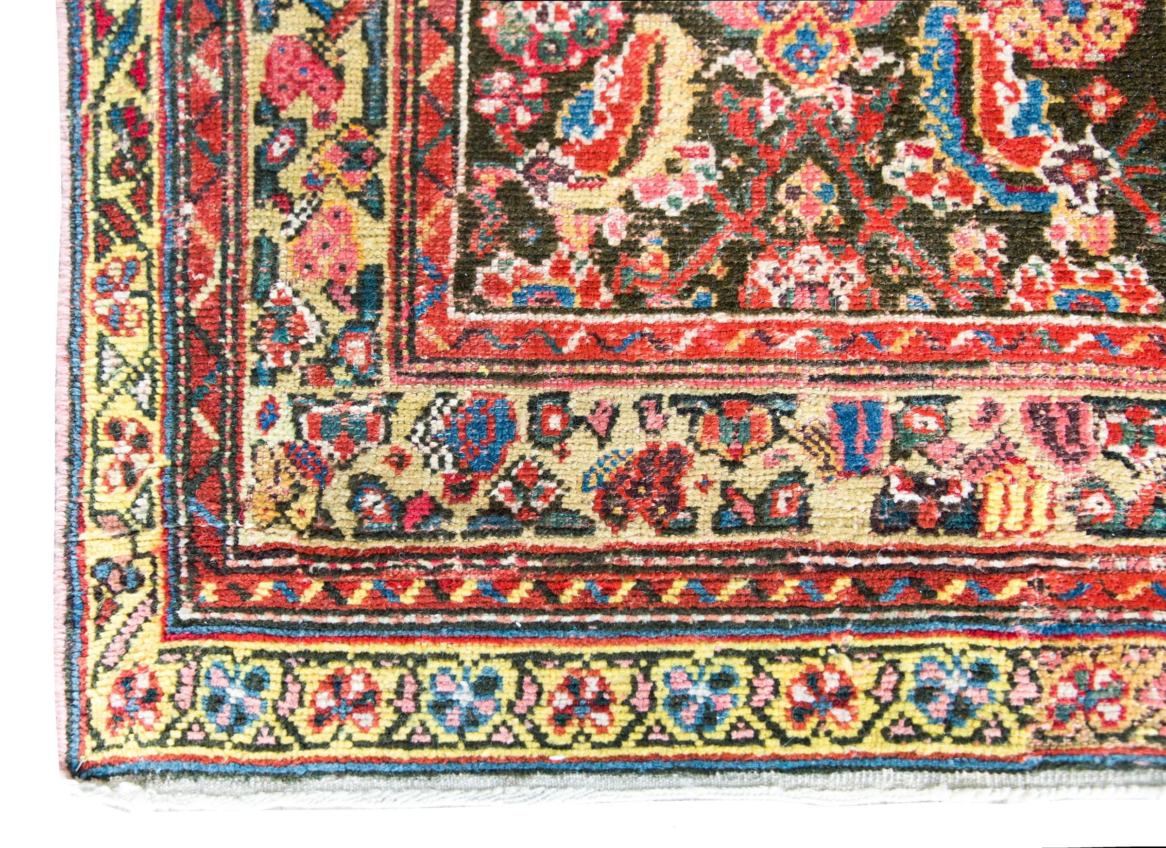 Early 20th Century Persian Kurdish Rug For Sale 7