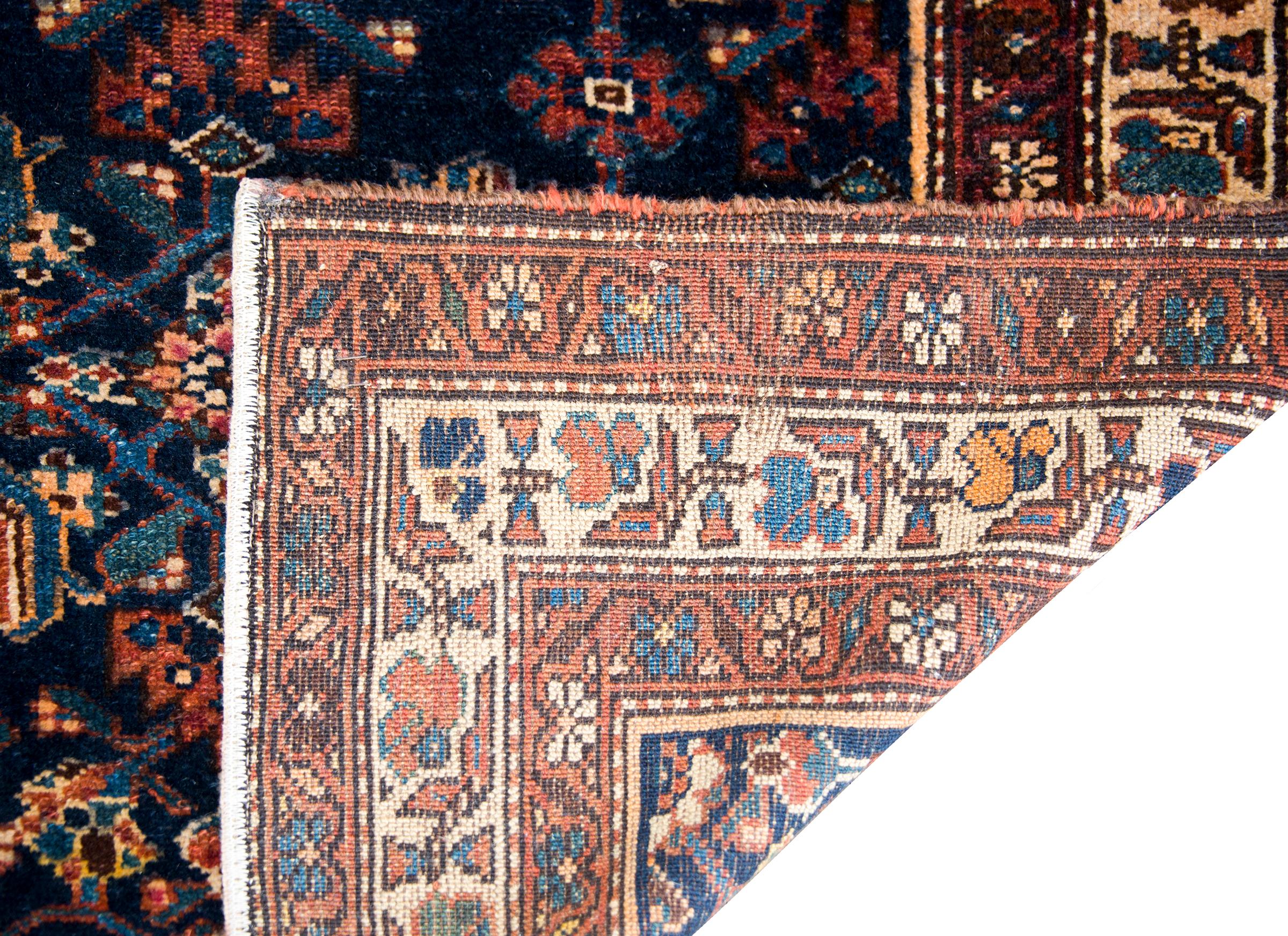 Early 20th Century Persian Kurdish Rug For Sale 7