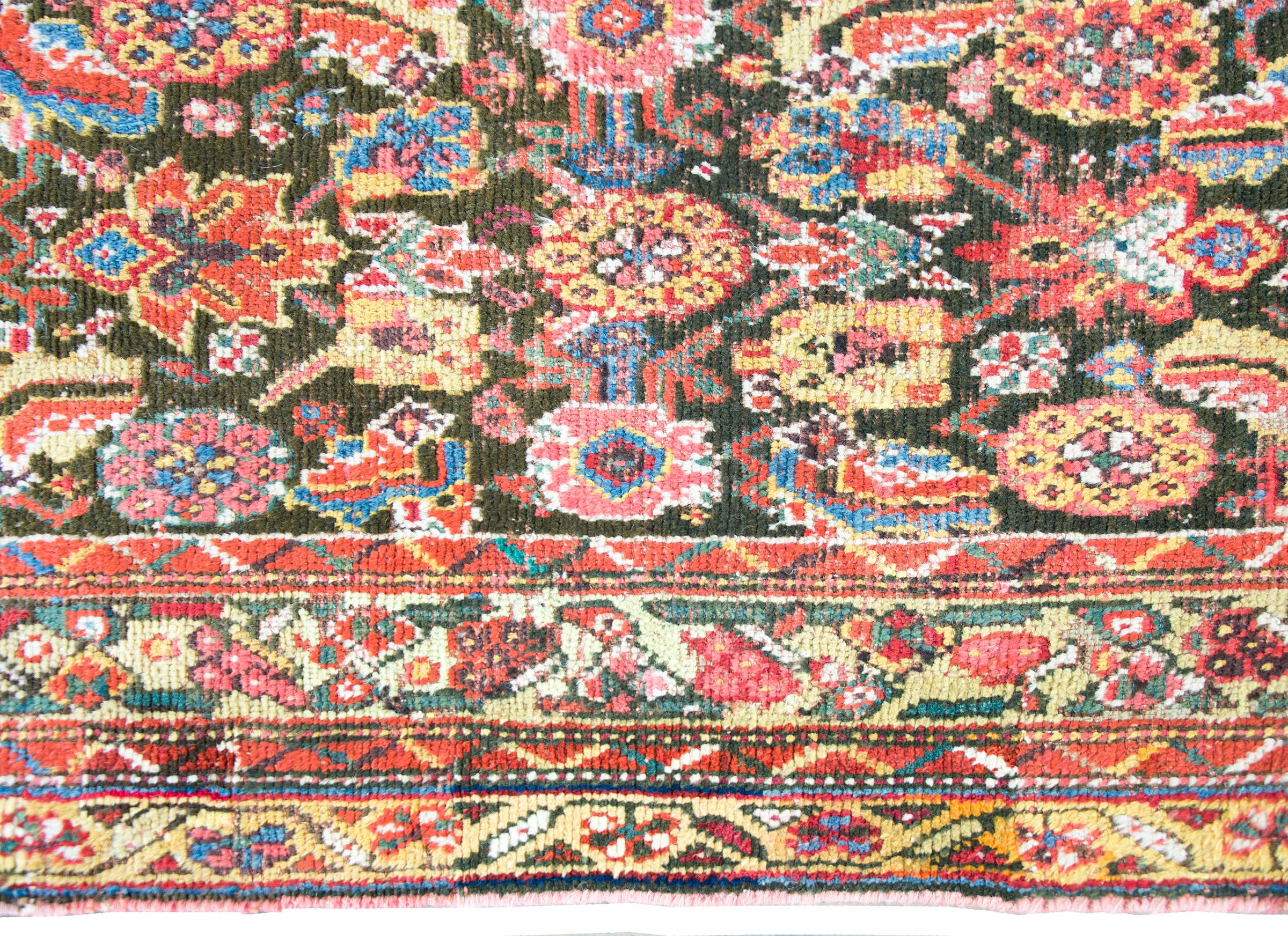 Hand-Knotted Early 20th Century Persian Kurdish Rug For Sale