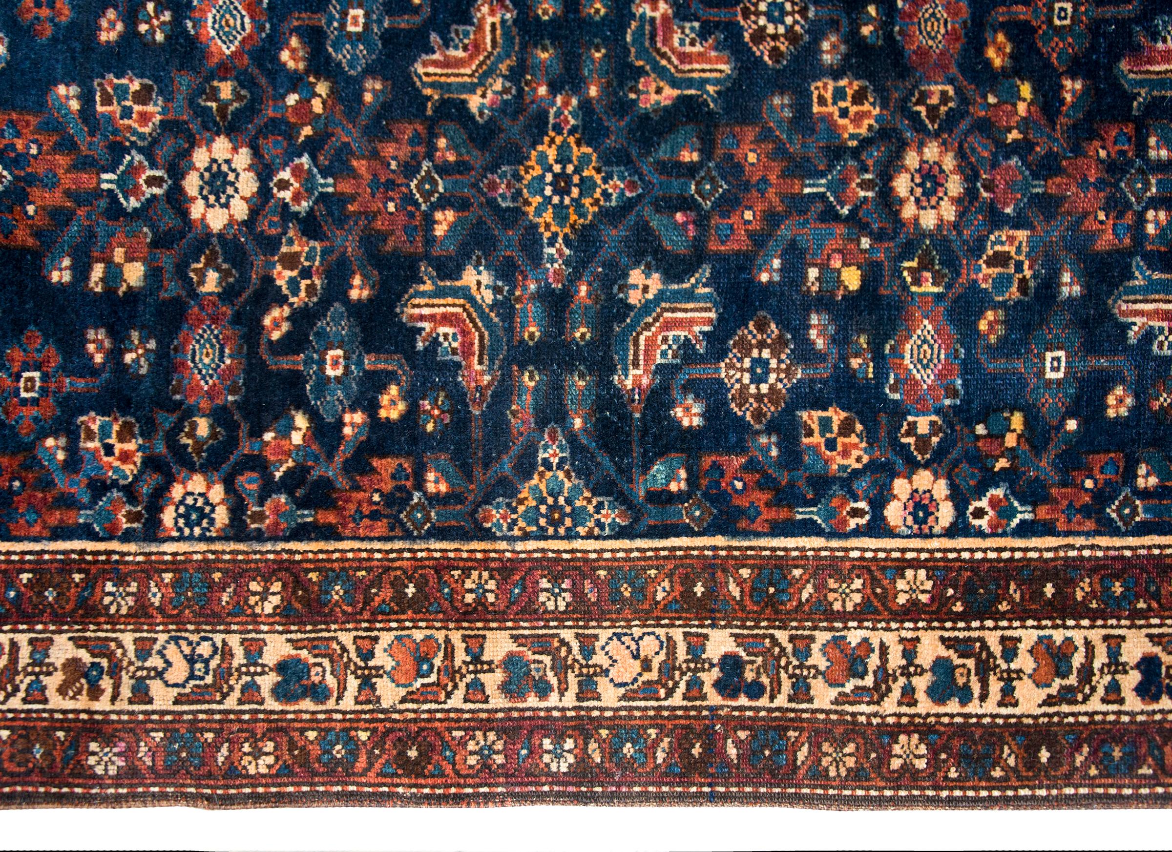 Hand-Knotted Early 20th Century Persian Kurdish Rug For Sale