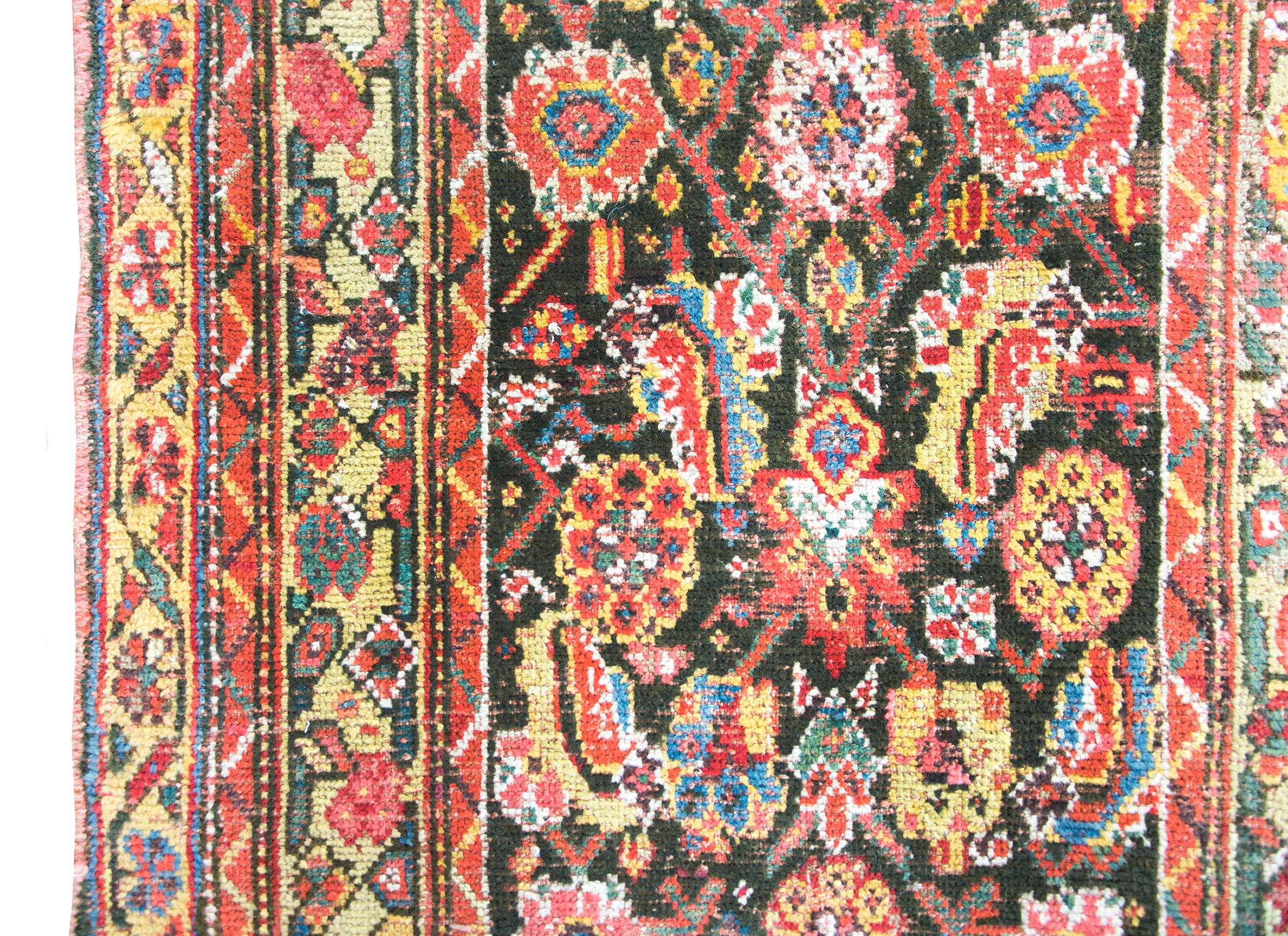 Wool Early 20th Century Persian Kurdish Rug For Sale