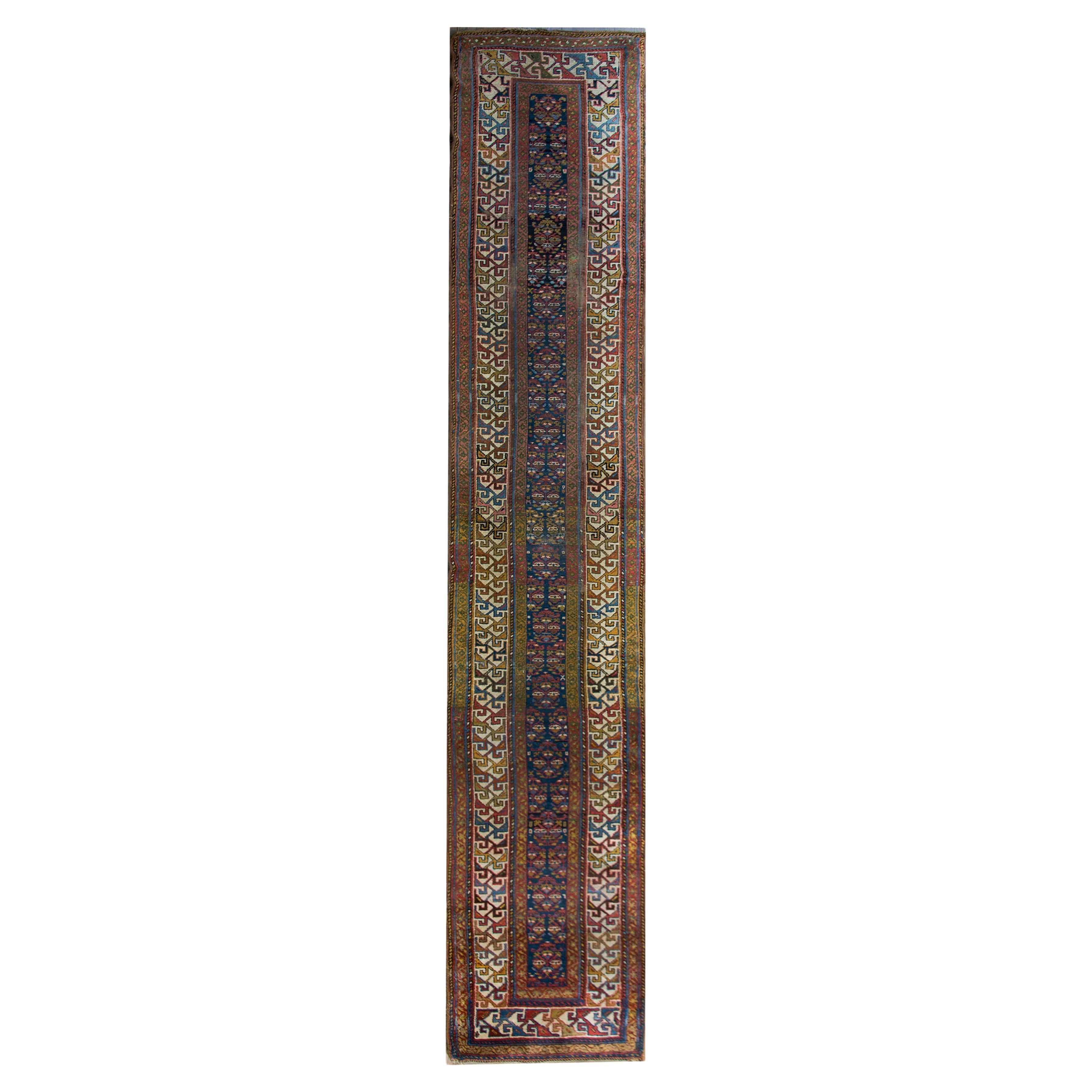 Early 20th Century Persian Kurdish Runner For Sale