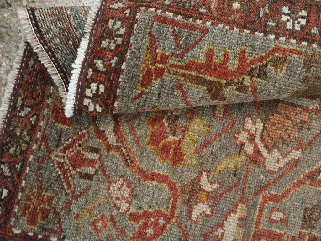 Early 20th Century Persian Kurdish Throw Rug For Sale 2