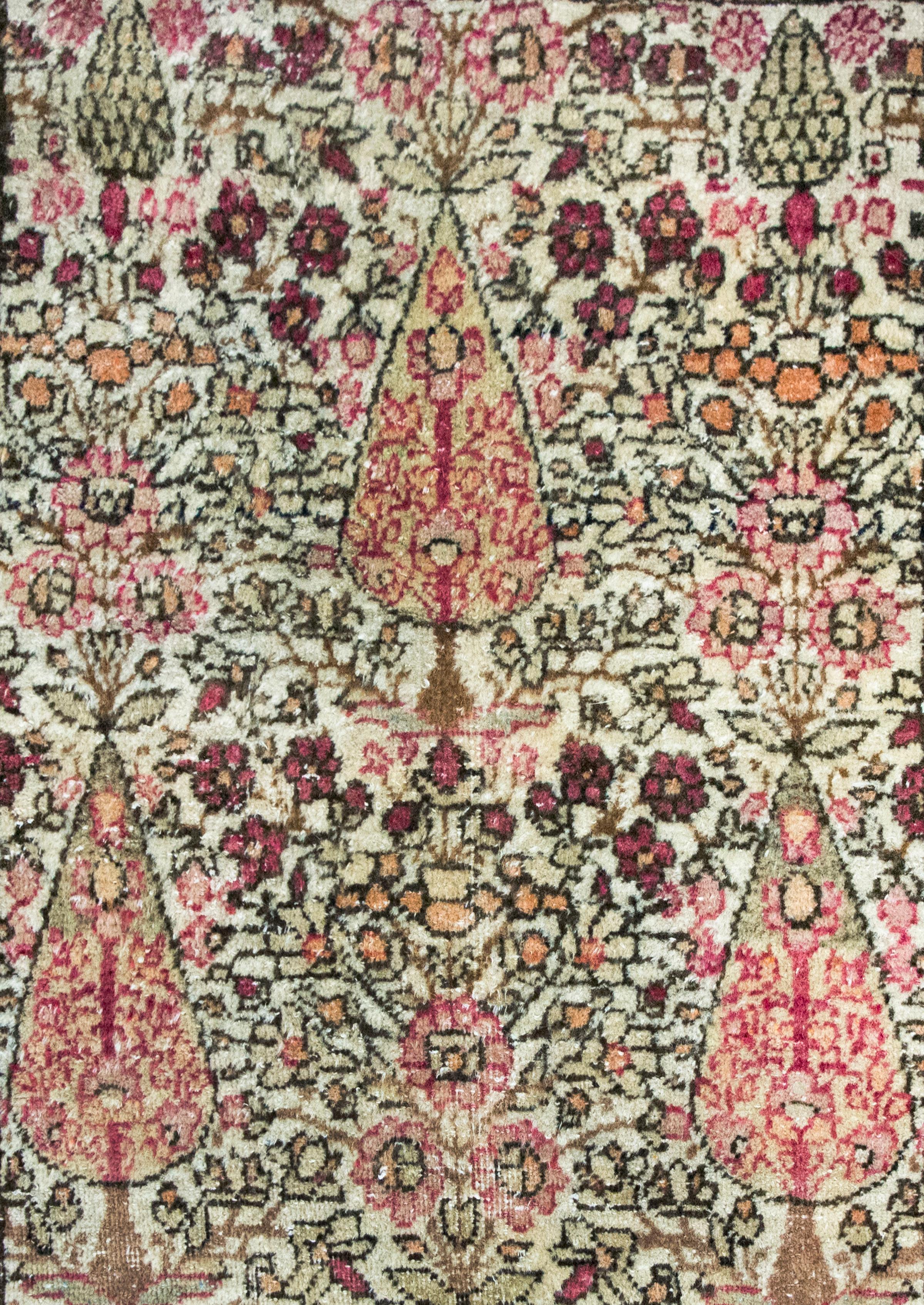 Alfombra persa Lavar Kirman de principios del siglo XX en venta 5