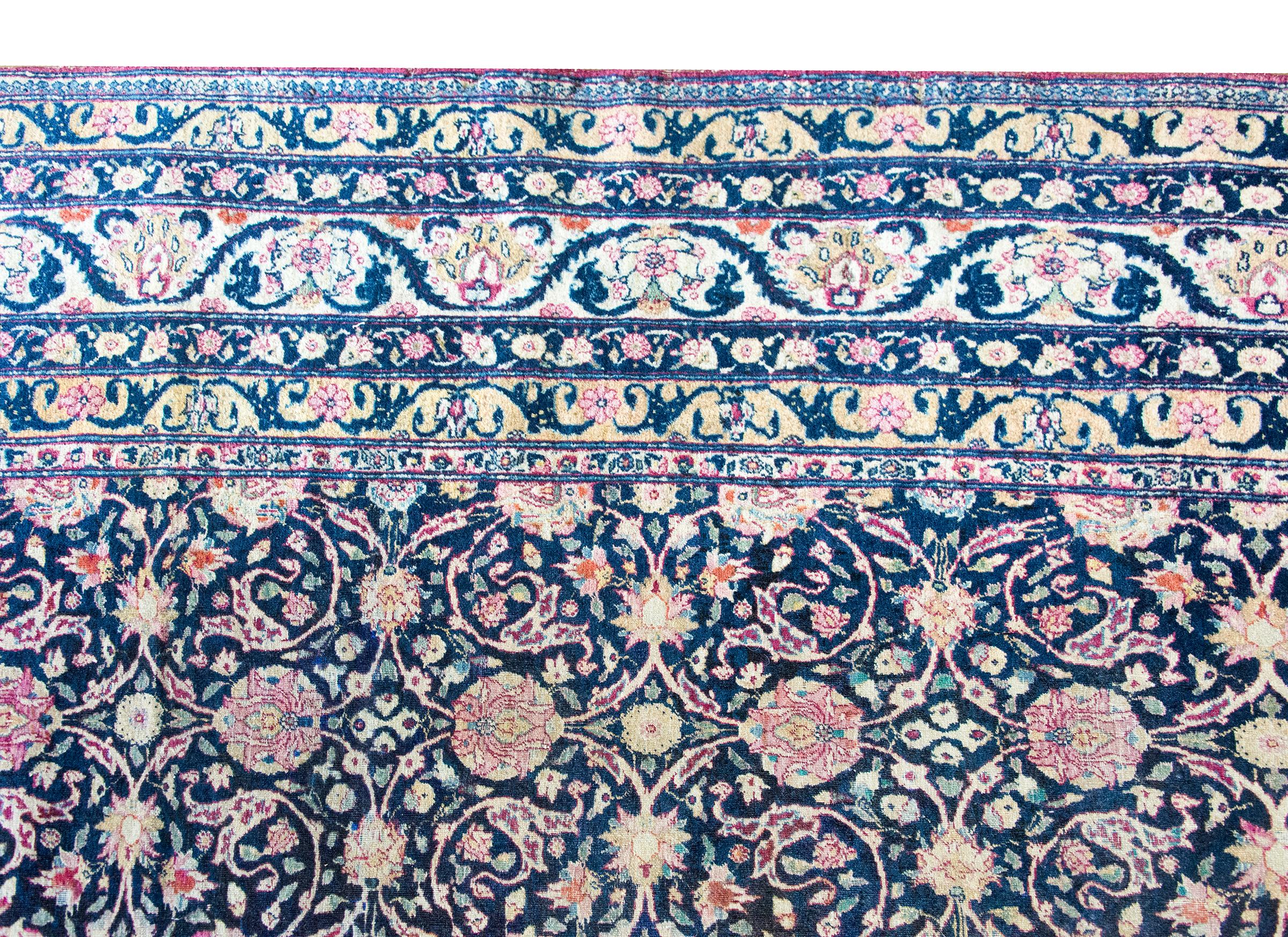 Tapis persan Lavar Kirman du début du 20e siècle en vente 4