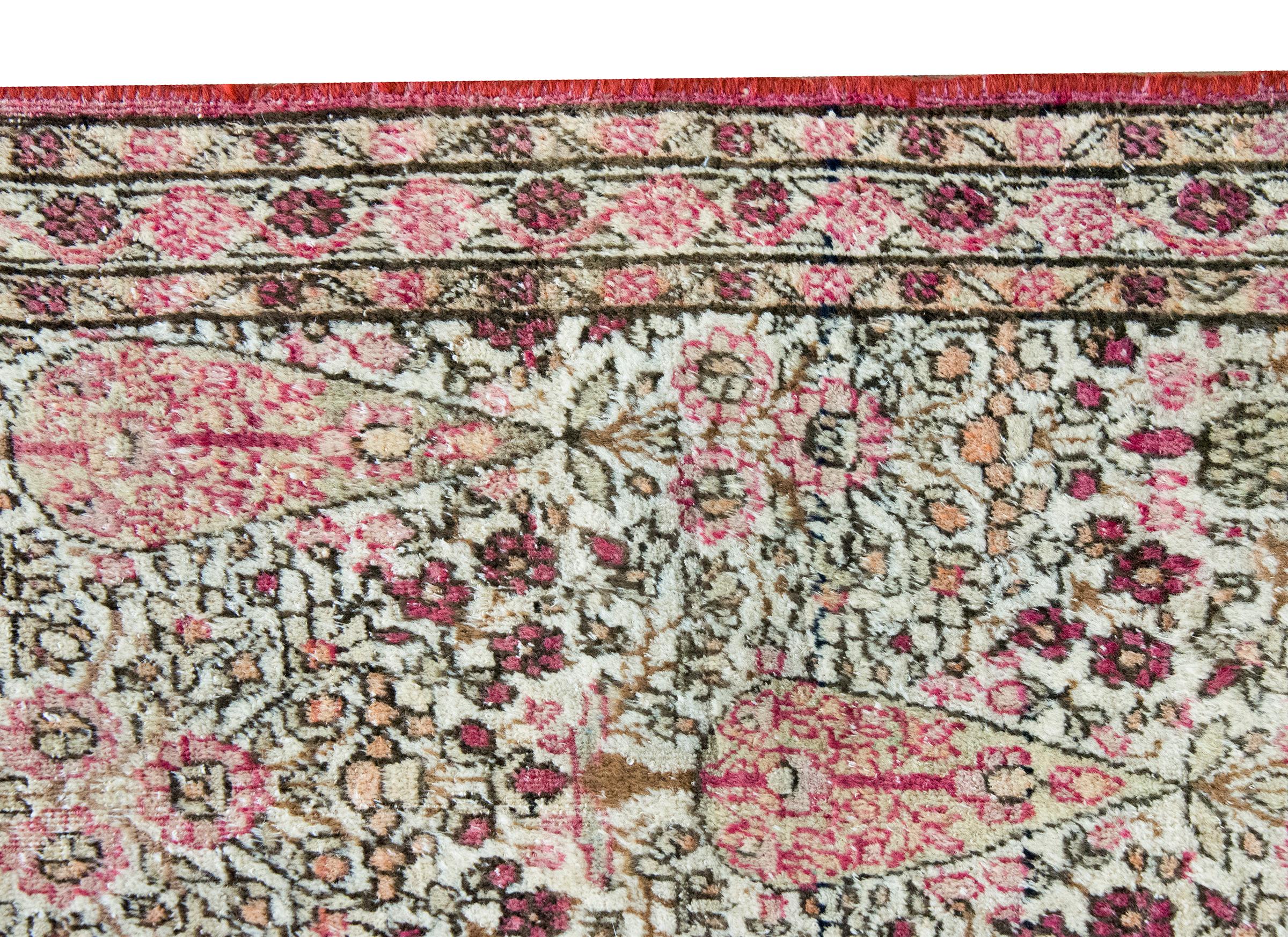 Alfombra persa Lavar Kirman de principios del siglo XX en venta 6