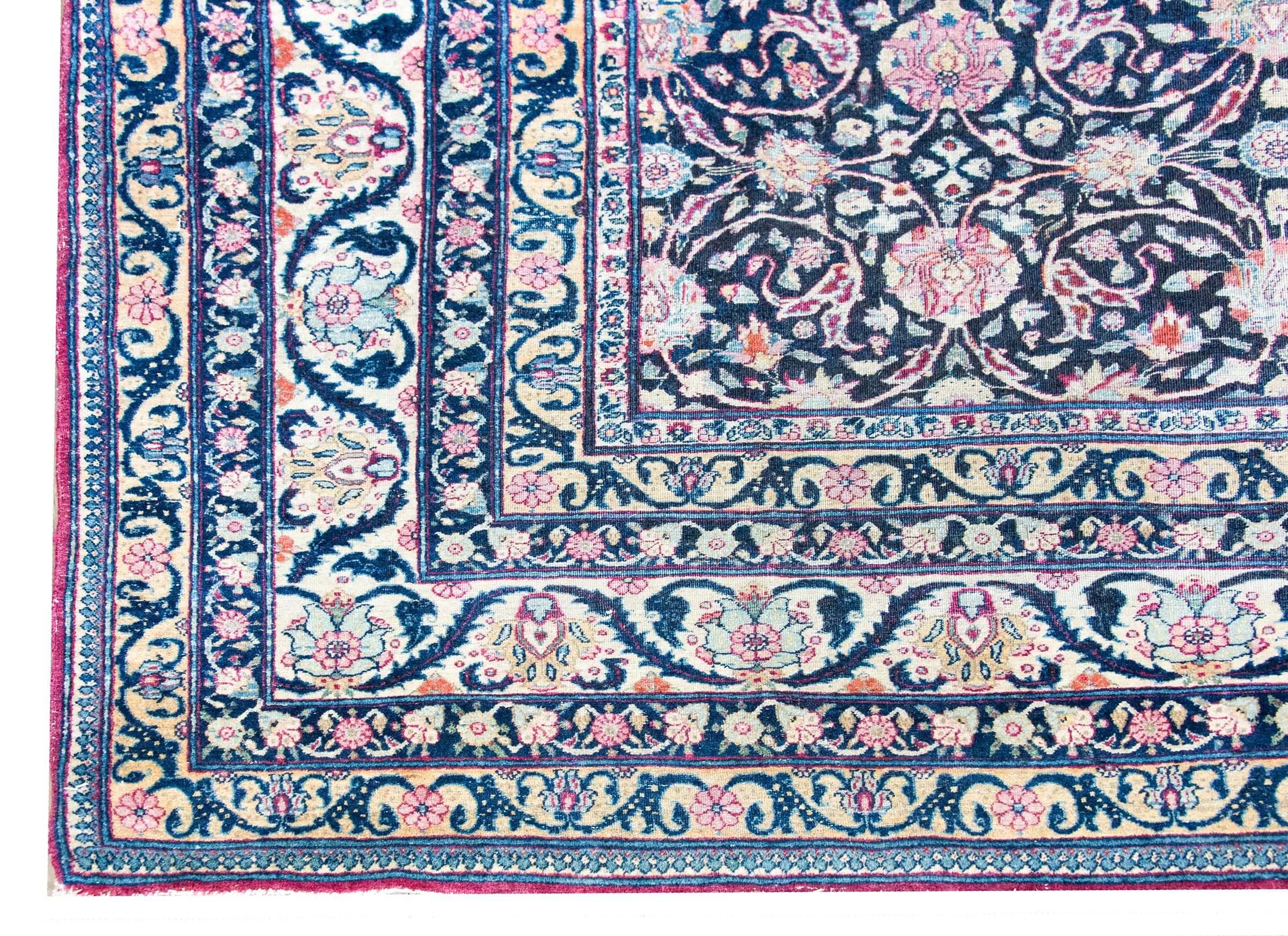 Tapis persan Lavar Kirman du début du 20e siècle en vente 5