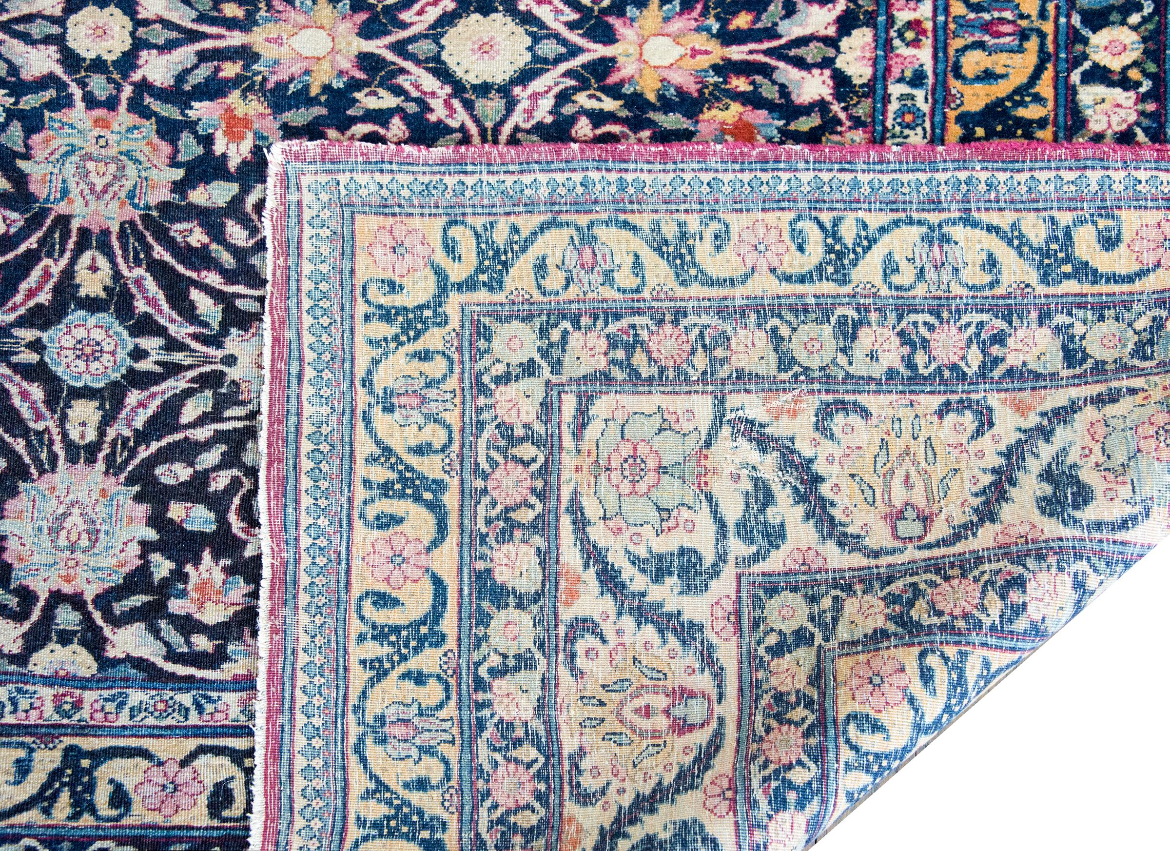 Tapis persan Lavar Kirman du début du 20e siècle en vente 6