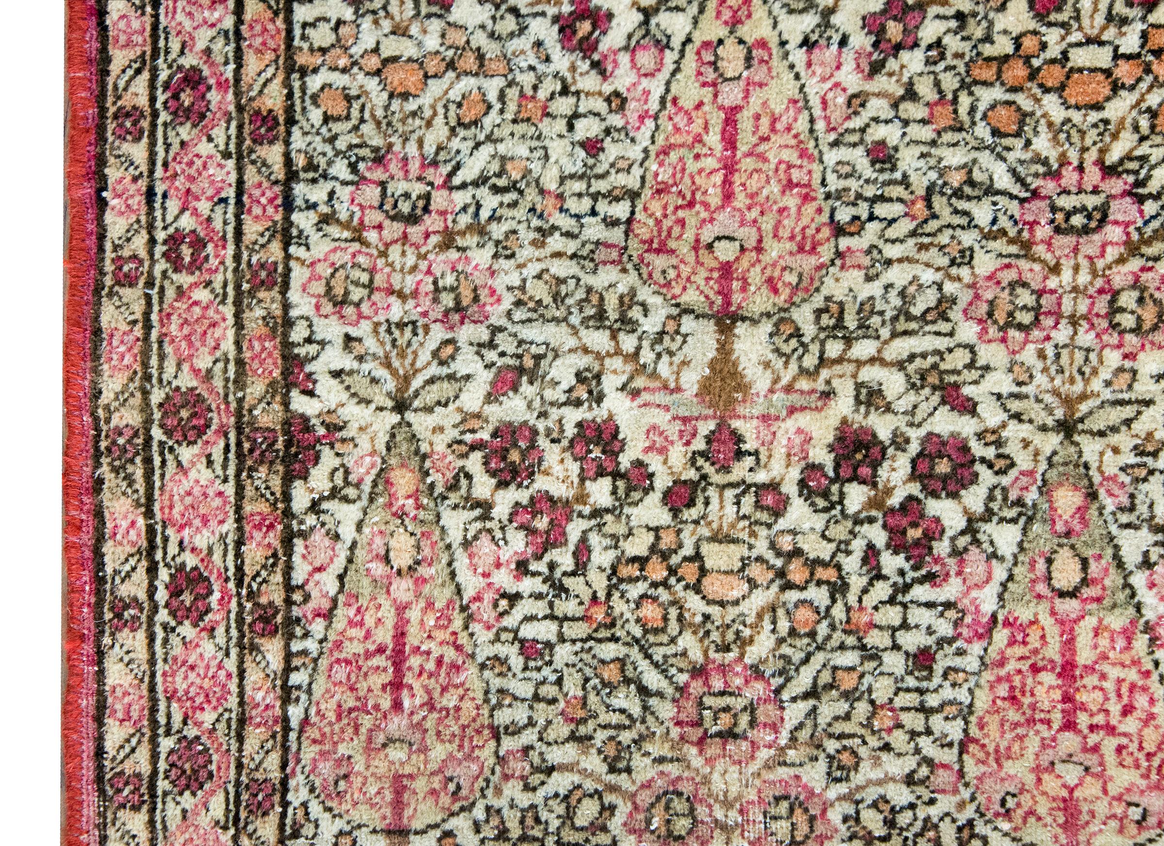 Alfombra persa Lavar Kirman de principios del siglo XX Lana en venta