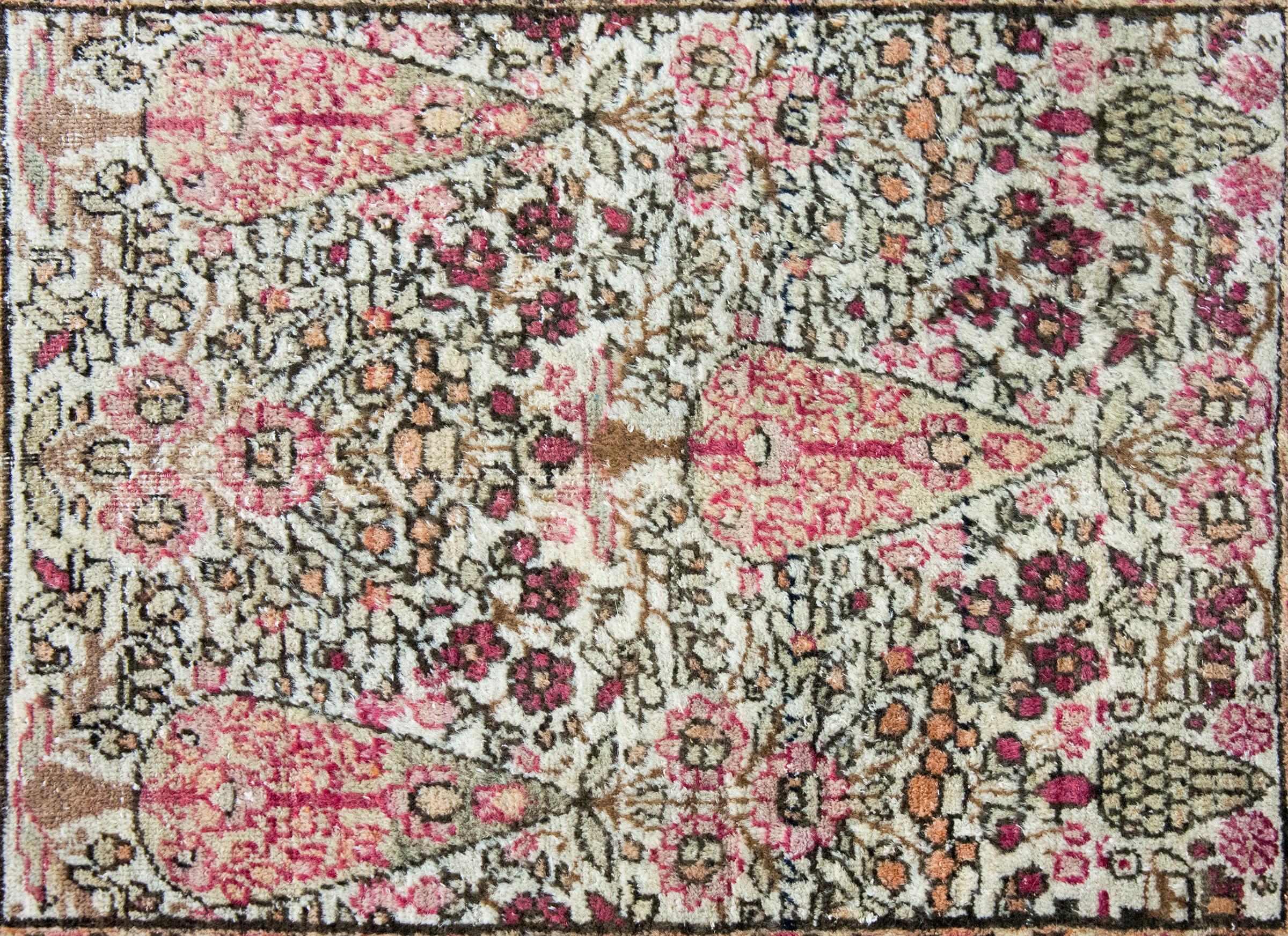 Alfombra persa Lavar Kirman de principios del siglo XX en venta 1