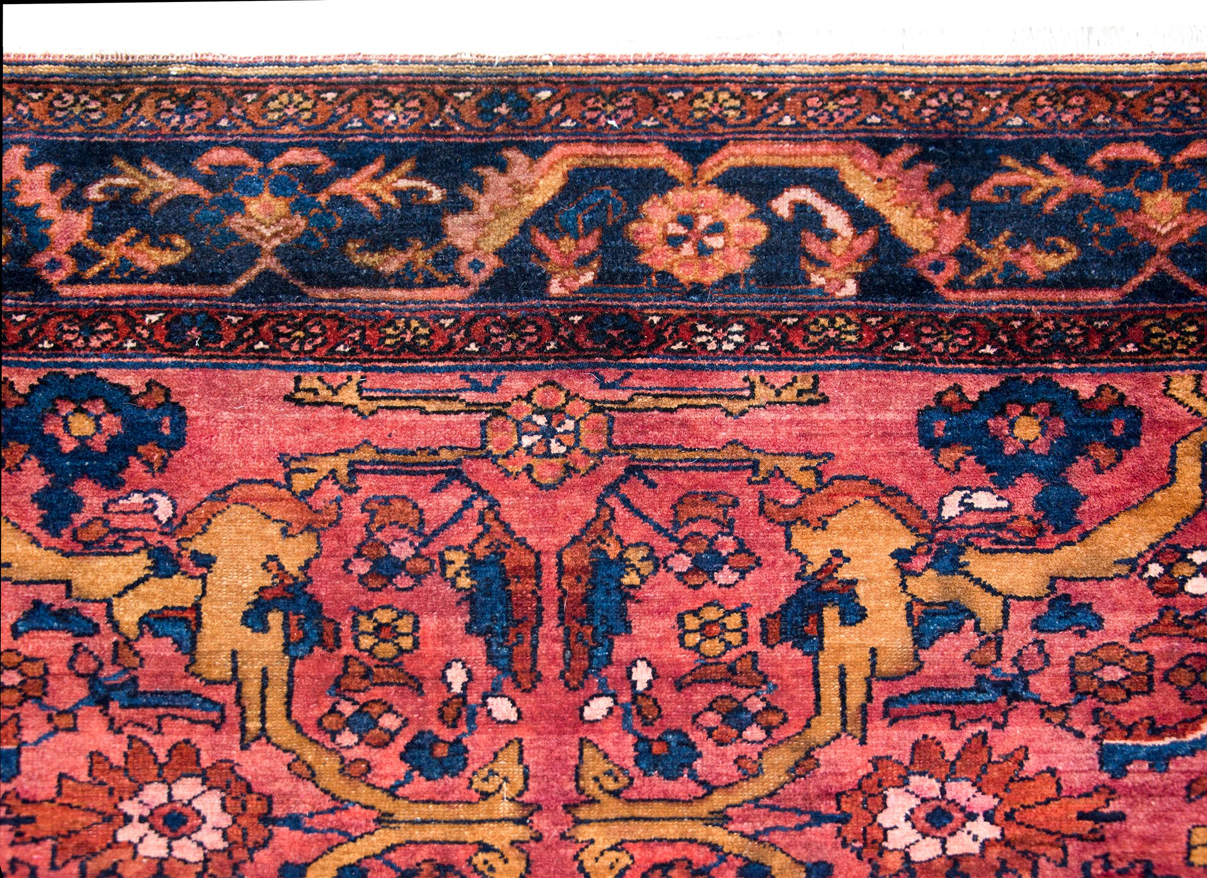 Early 20th Century Persian Lilihan Rug For Sale 3