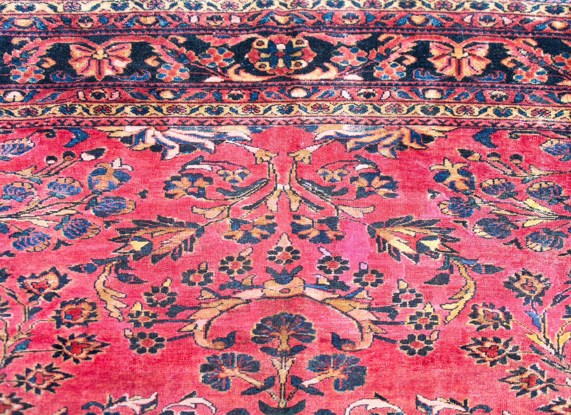 Early 20th Century Persian Lilihan Rug For Sale 3