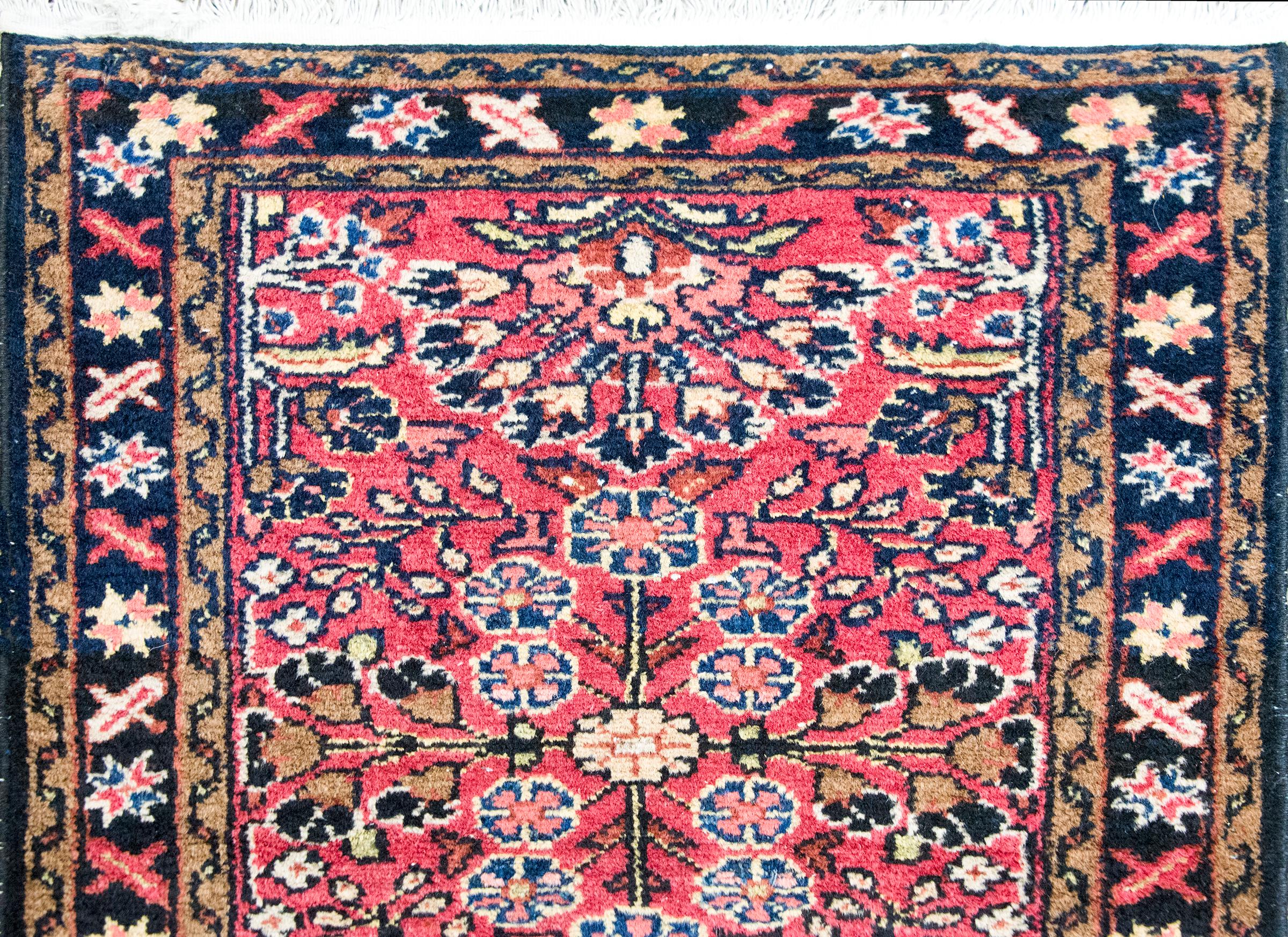 Early 20th Century Persian Lilihan Rug For Sale 3