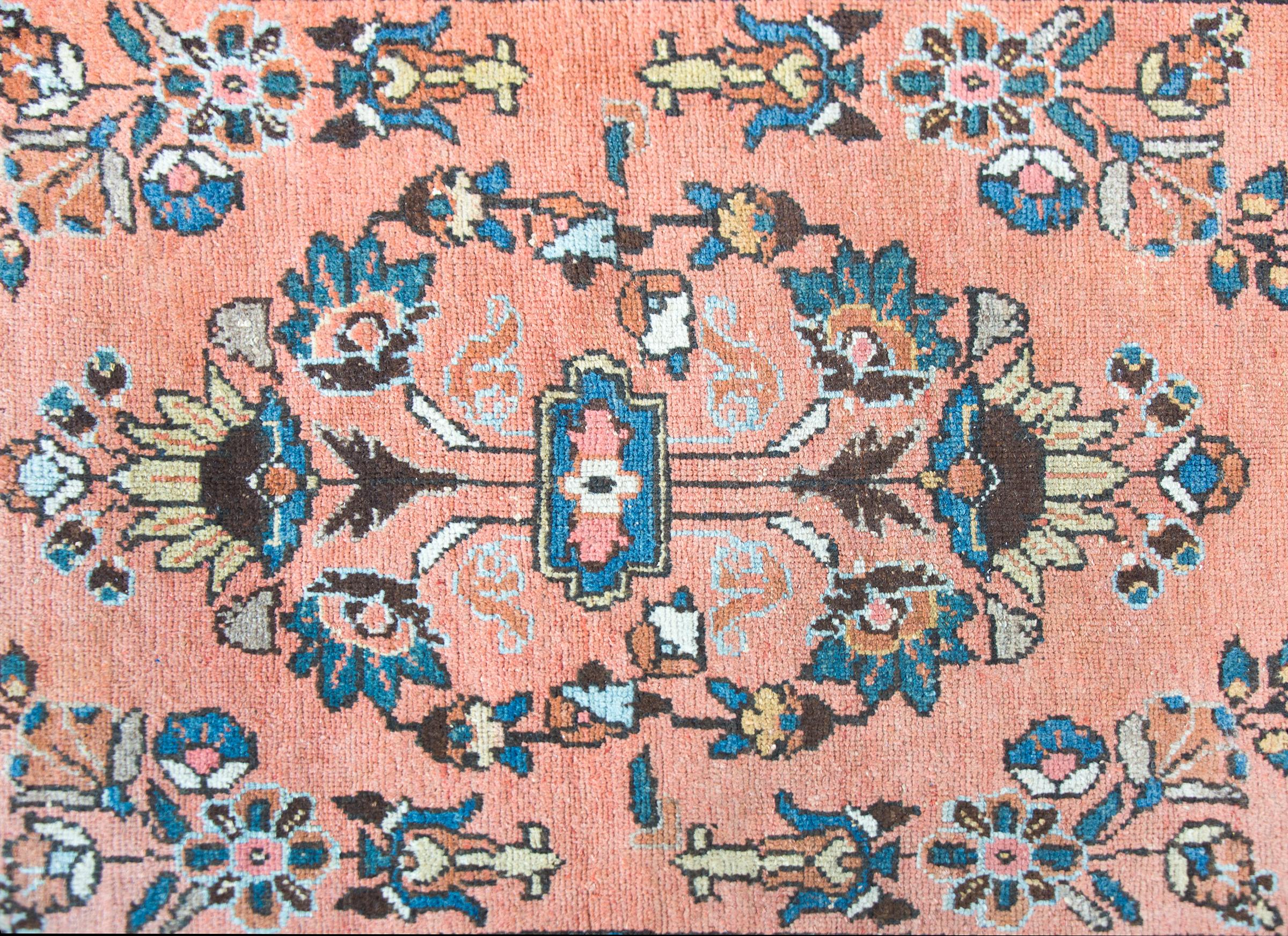 Early 20th Century Persian Lilihan Rug For Sale 4