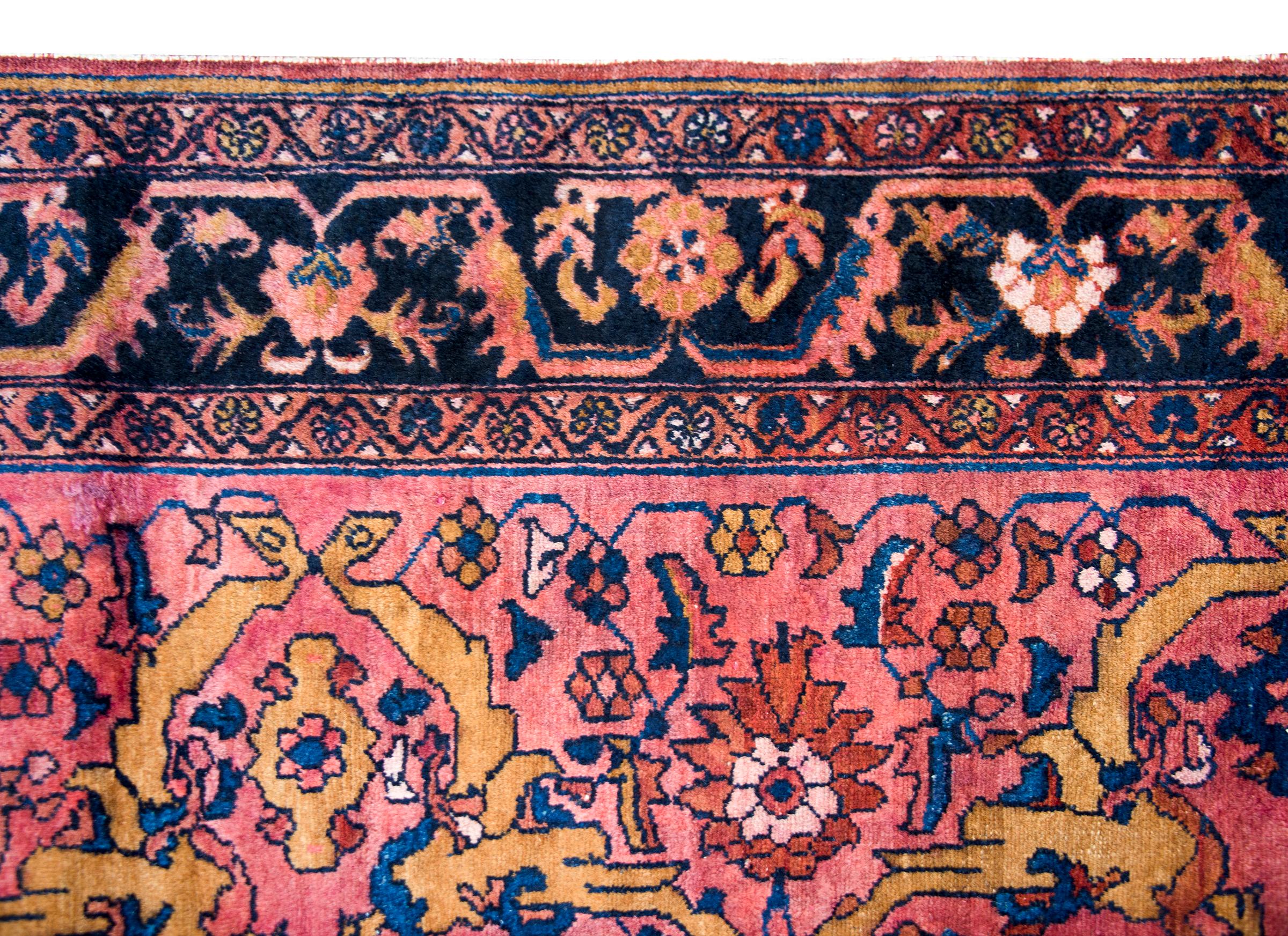 Early 20th Century Persian Lilihan Rug For Sale 4