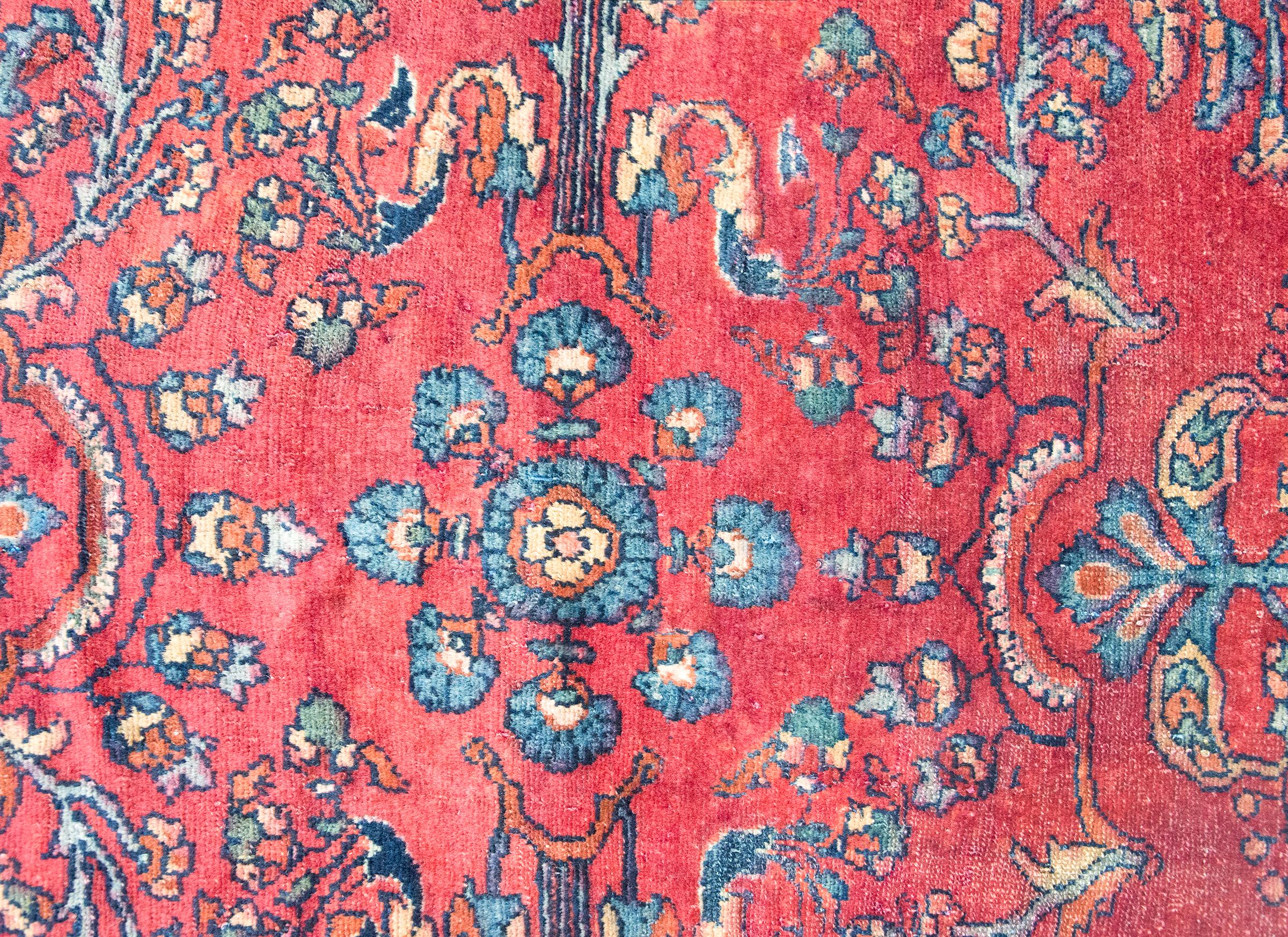 Early 20th Century Persian Lilihan Rug For Sale 4