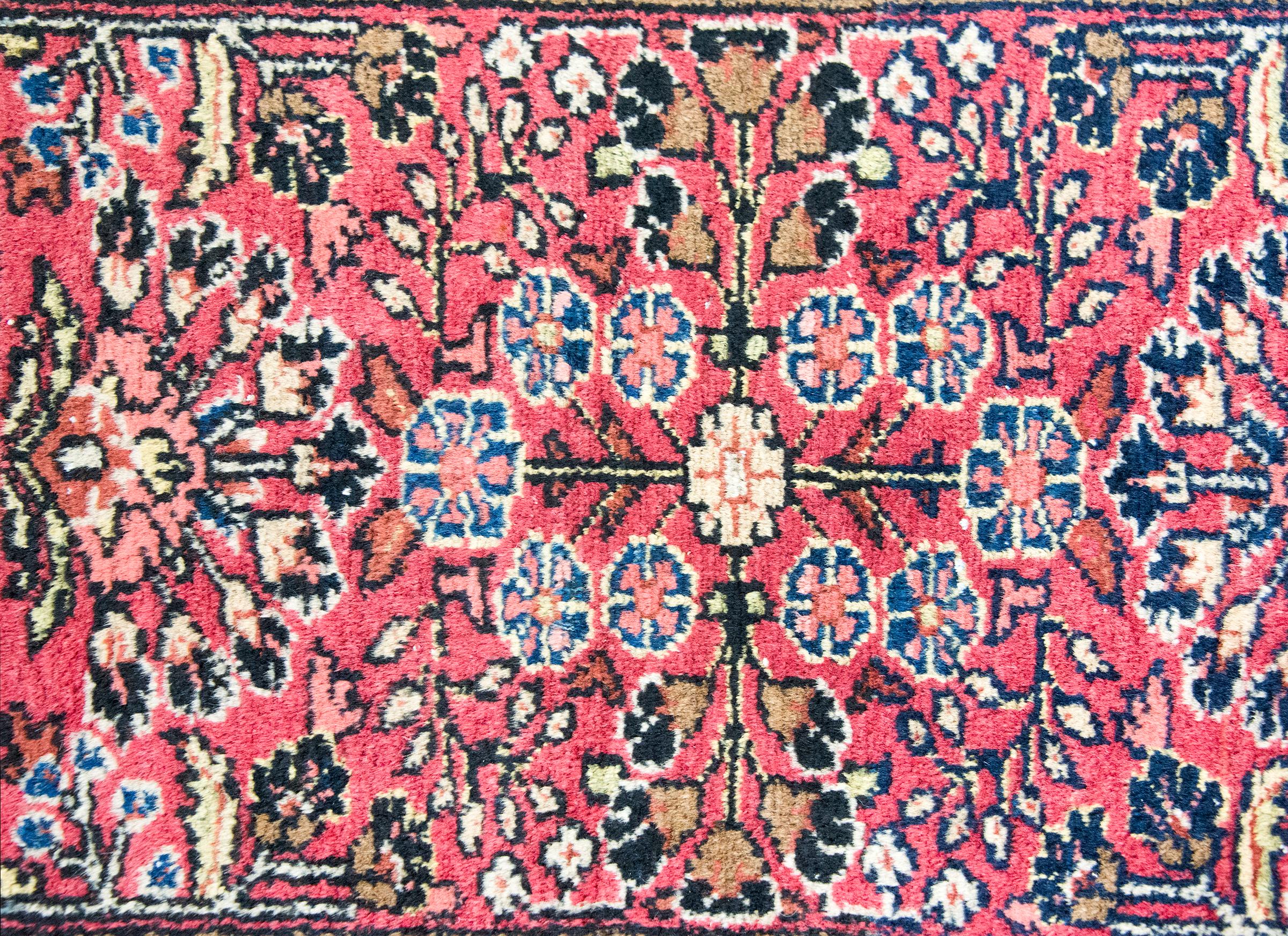 Early 20th Century Persian Lilihan Rug For Sale 4