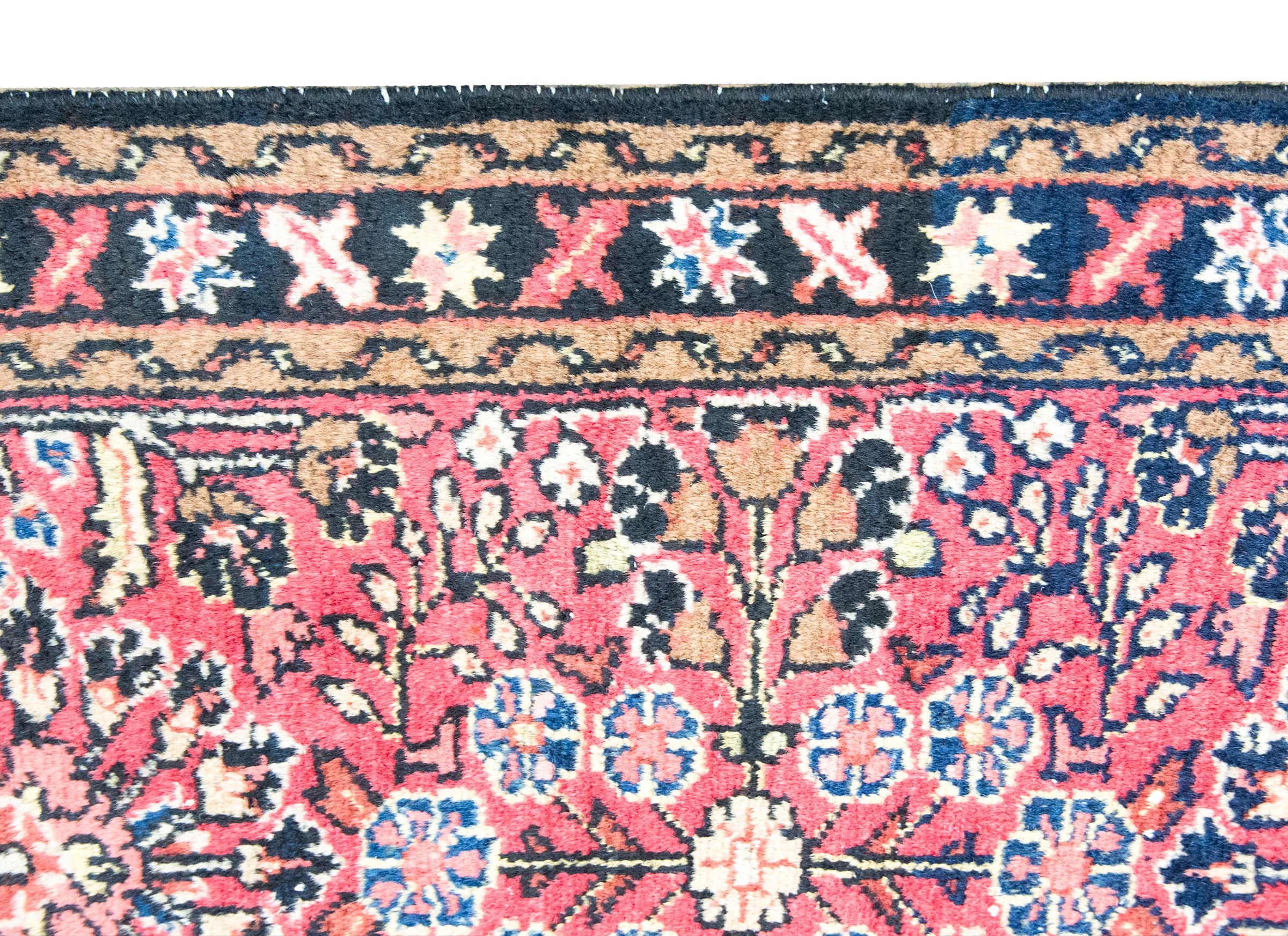 Early 20th Century Persian Lilihan Rug For Sale 5