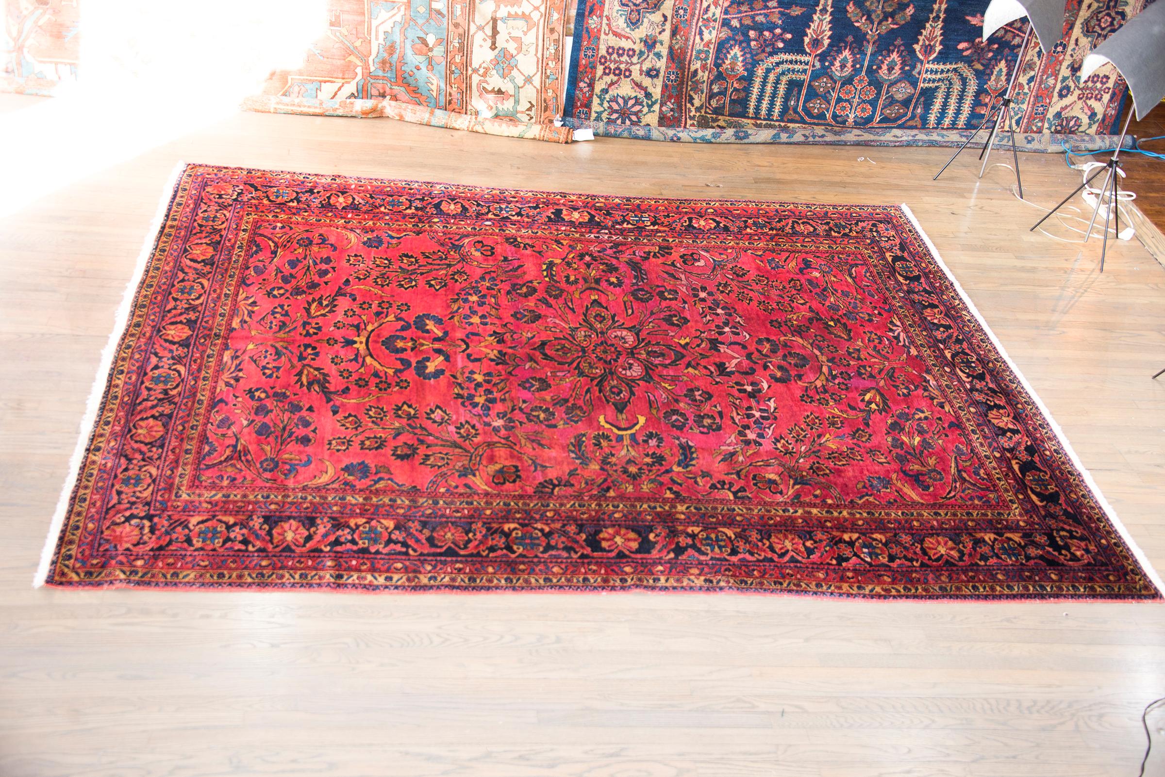 Early 20th Century Persian Lilihan Rug For Sale 7